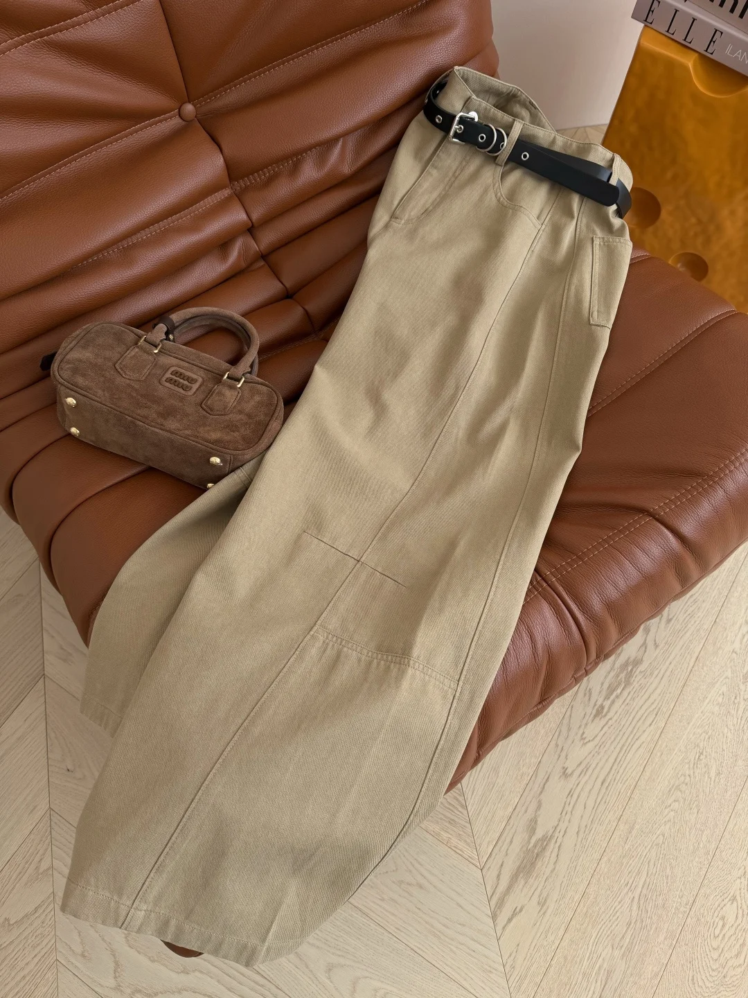 MAISON MARGIELA Trousers Cotton Blend Khaki-Gray S-L B75202609060810 - Image 6