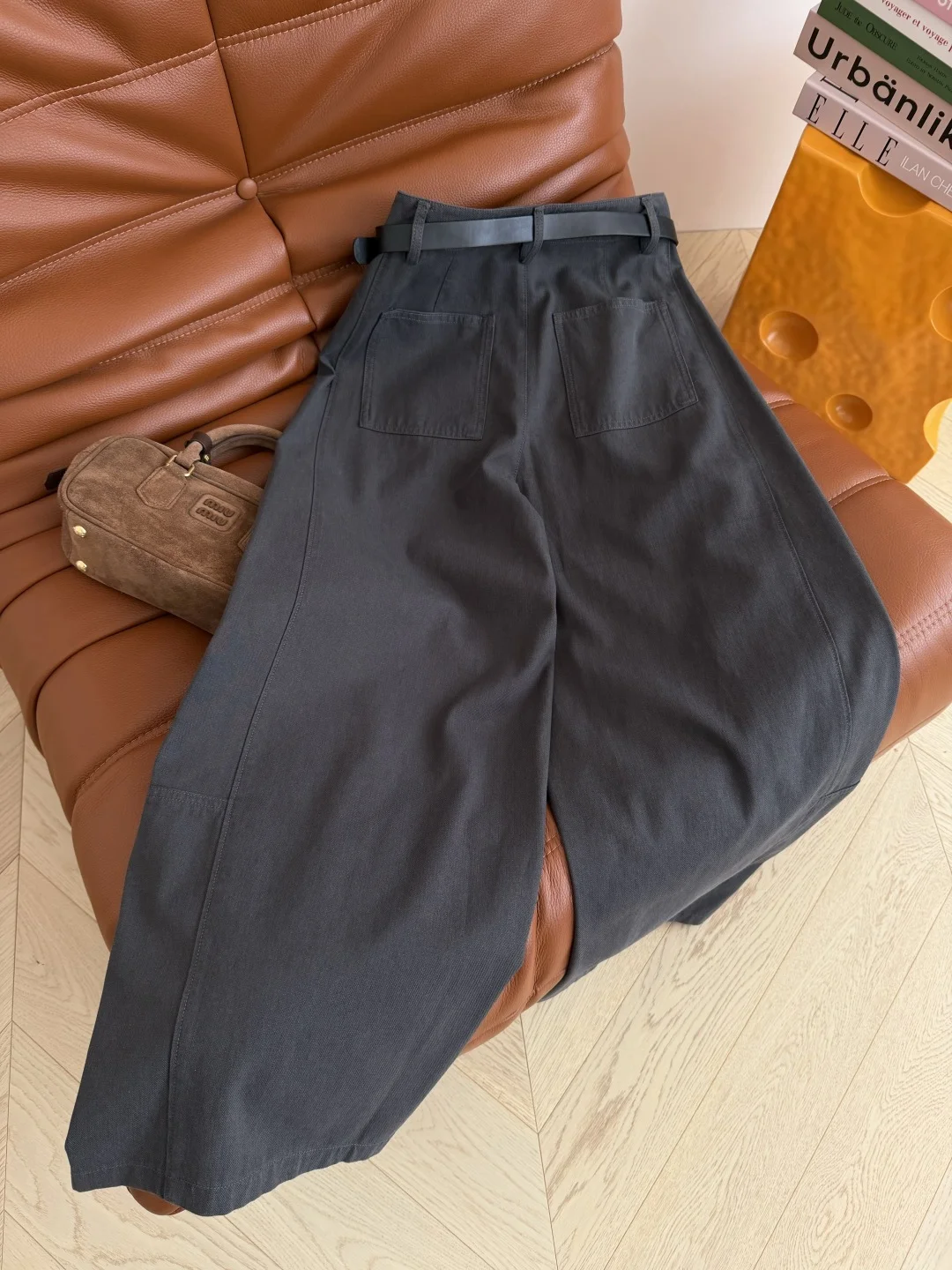 MAISON MARGIELA Trousers Cotton Blend Khaki-Gray S-L B75202609060810 - Image 9