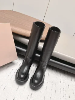 MIU MIU Boots Leather Black EU35-39 E00202609111517