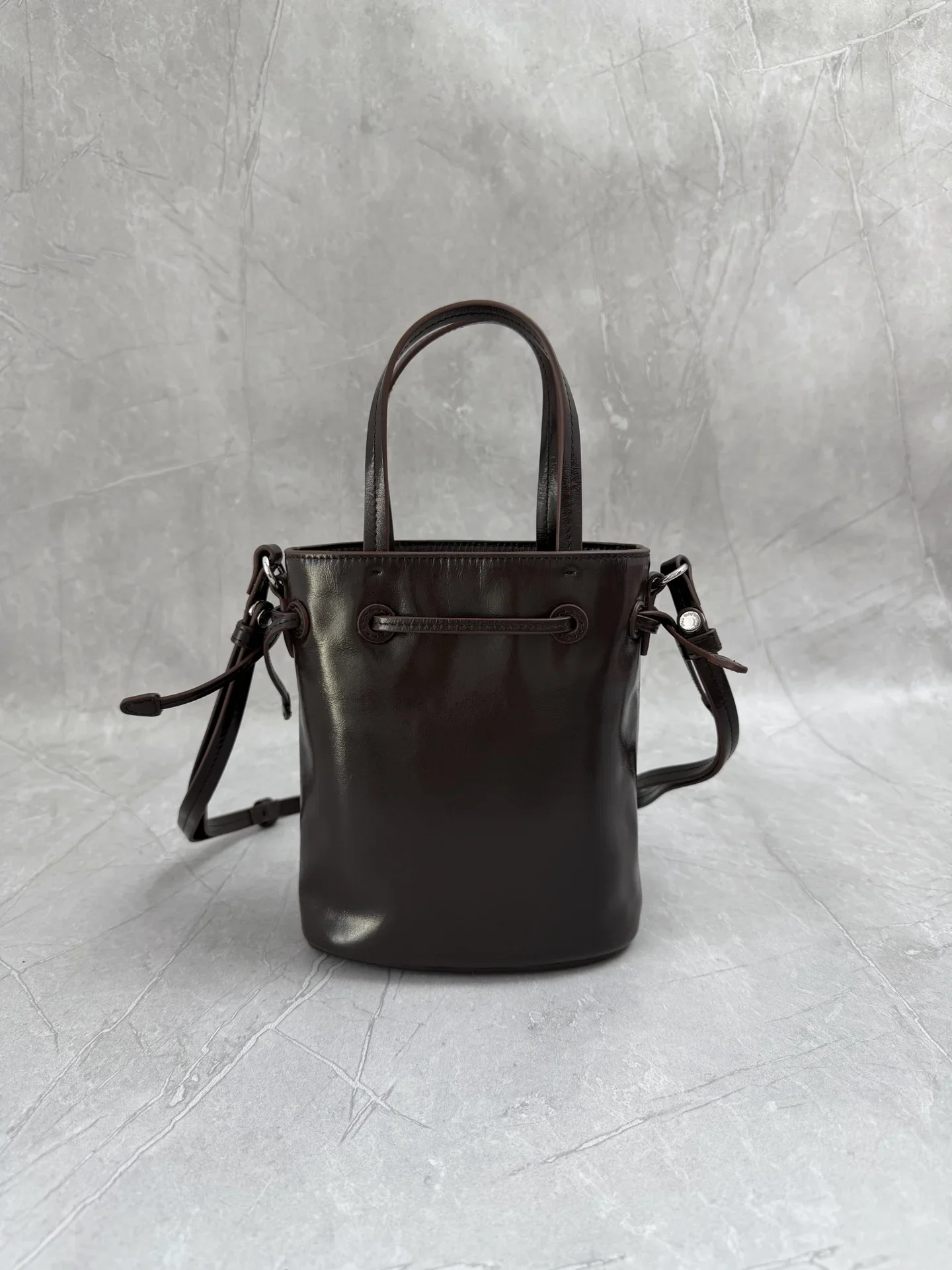 MIU MIU Bucket Bags Brown 15X18X8CM E30202609090387 - Image 2