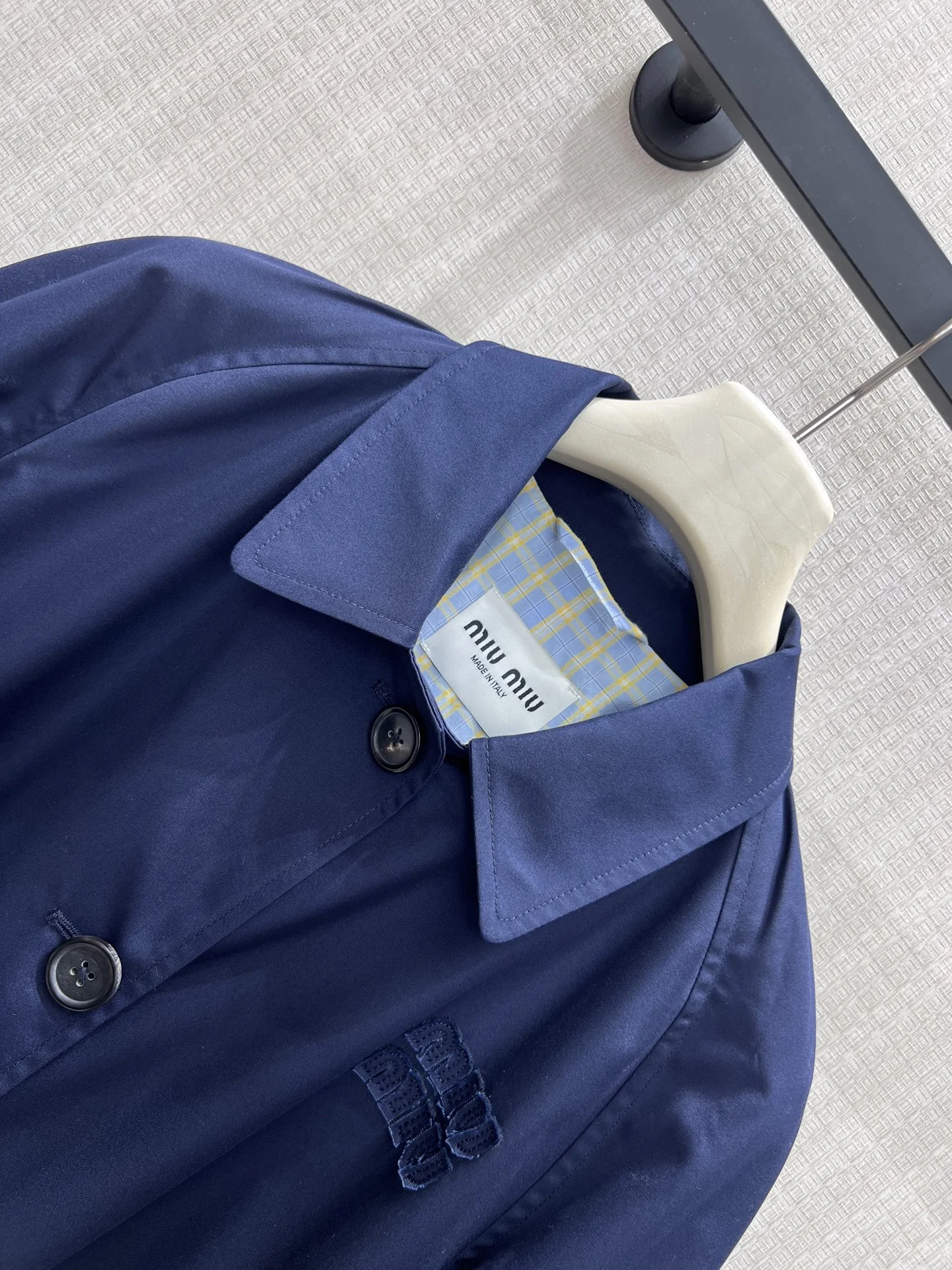 MIU MIU Coats Blue-White 36-40 D65202609060158 - Image 4