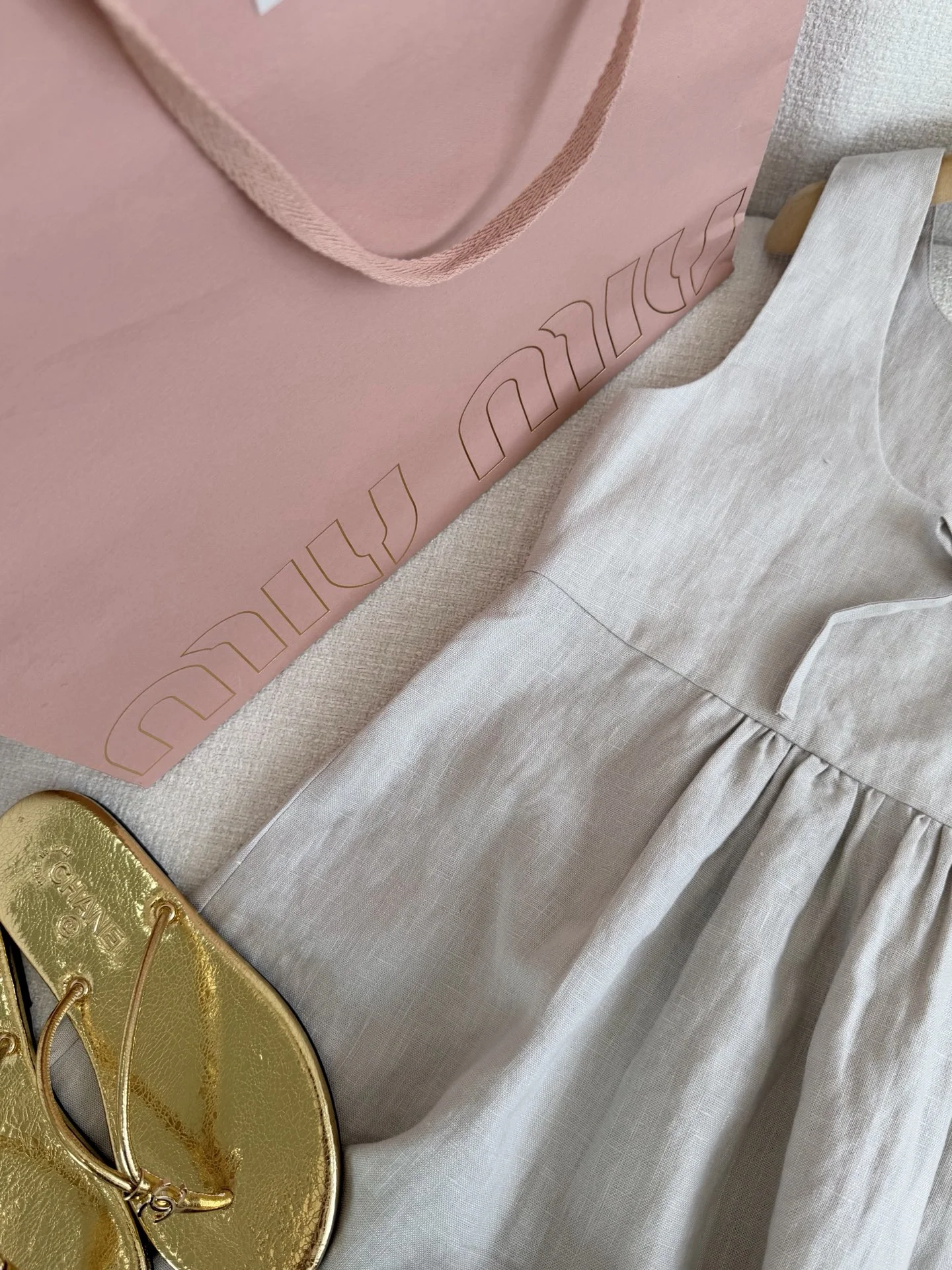 MIU MIU Dresses Beige-Gold S-L C20202609060272 - Image 3