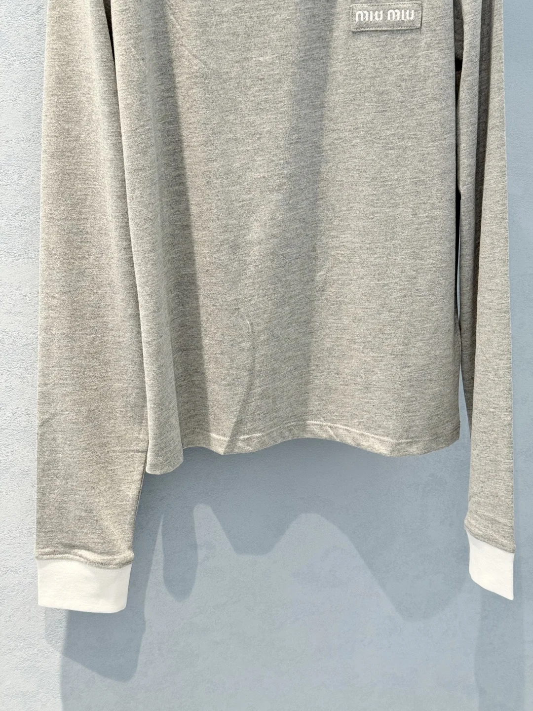 MIU MIU Dresses Cotton Grey-White-Blue S-L B20202609062292 - Image 8