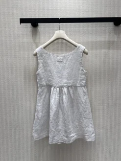 Alternative view of MIU MIU Dresses Linen White 36-40 C05202609061842