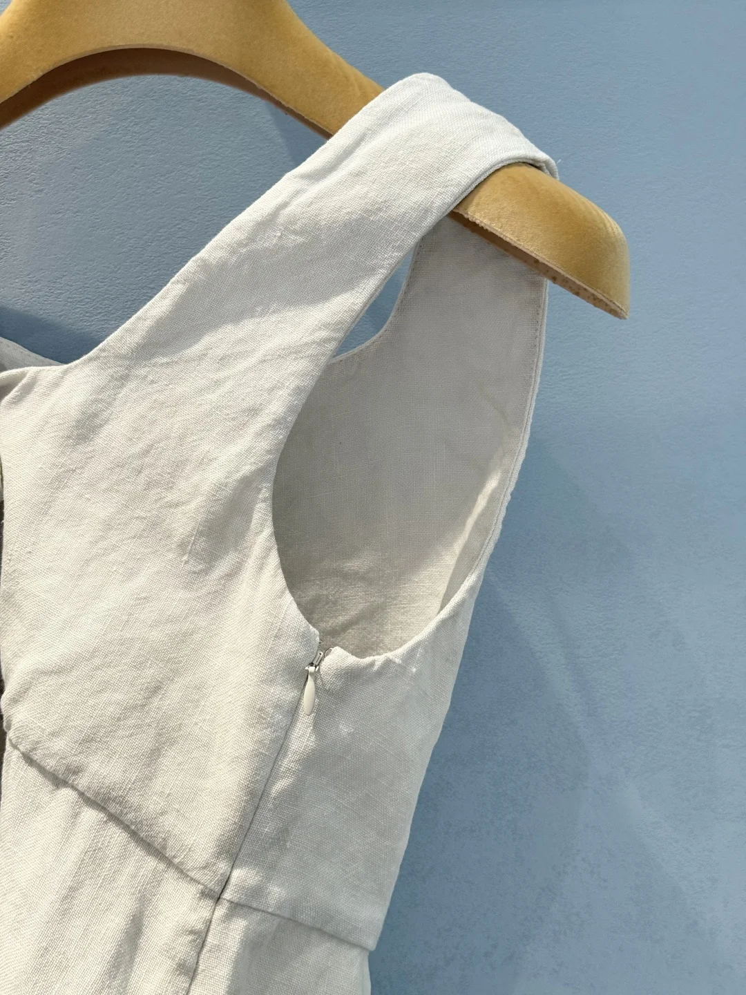 MIU MIU Dresses Linen White-Blue S-L C90202609060396 - Image 8