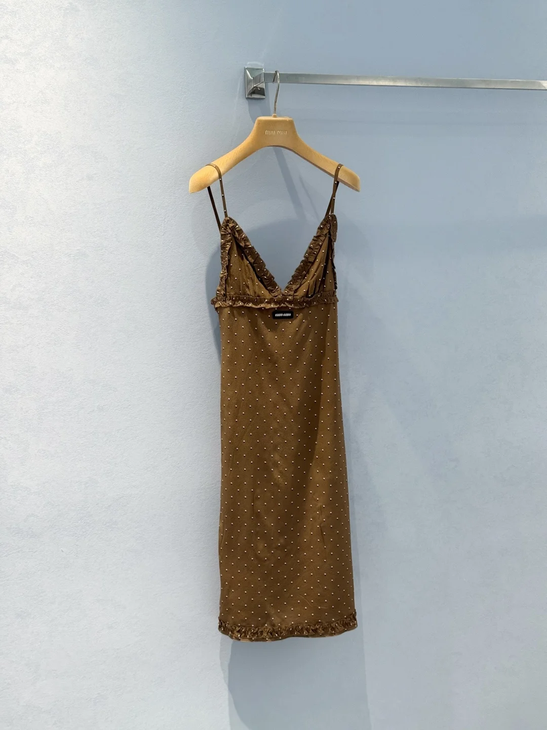 MIU MIU Dresses Silk Brown-White S-M-L D70202609062281 - Image 3