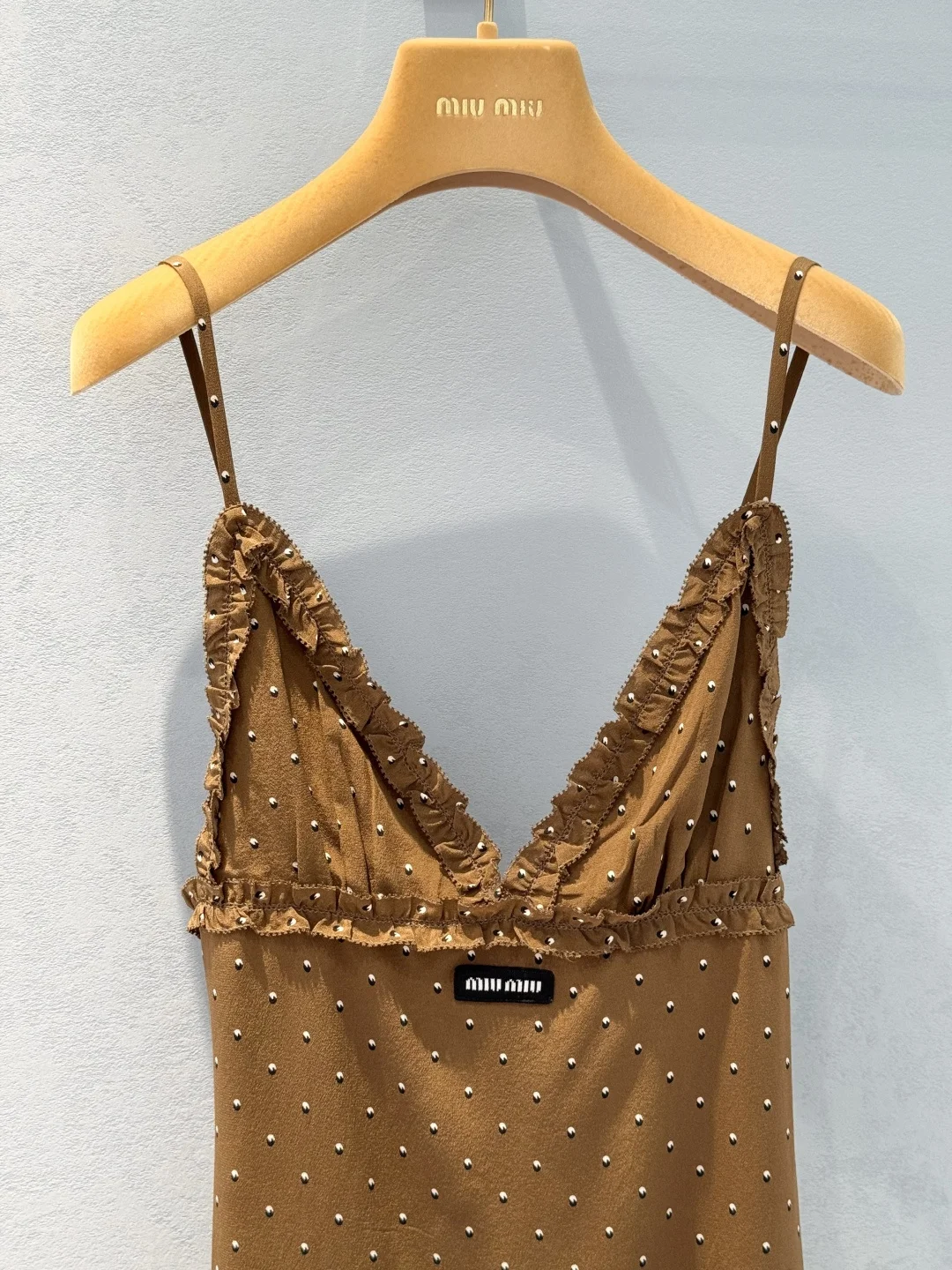 MIU MIU Dresses Silk Brown-White S-M-L D70202609062281 - Image 4