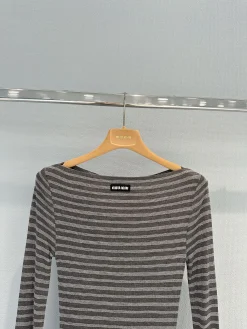 Alternative view of MIU MIU Dresses Silk Grey S-M-L A80202609061239