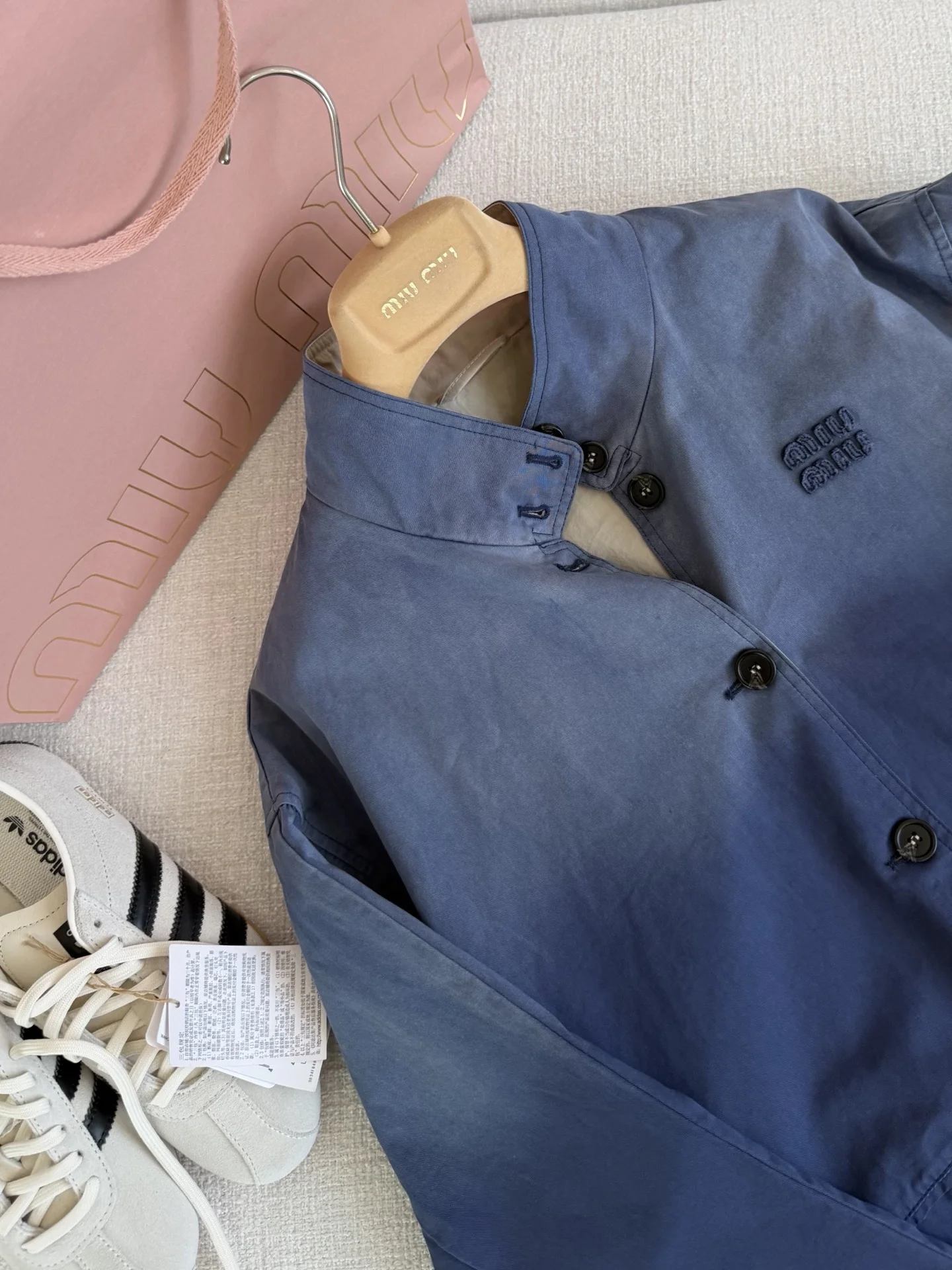 MIU MIU Jackets Blue-Gray S-L E05202609060662 - Image 2