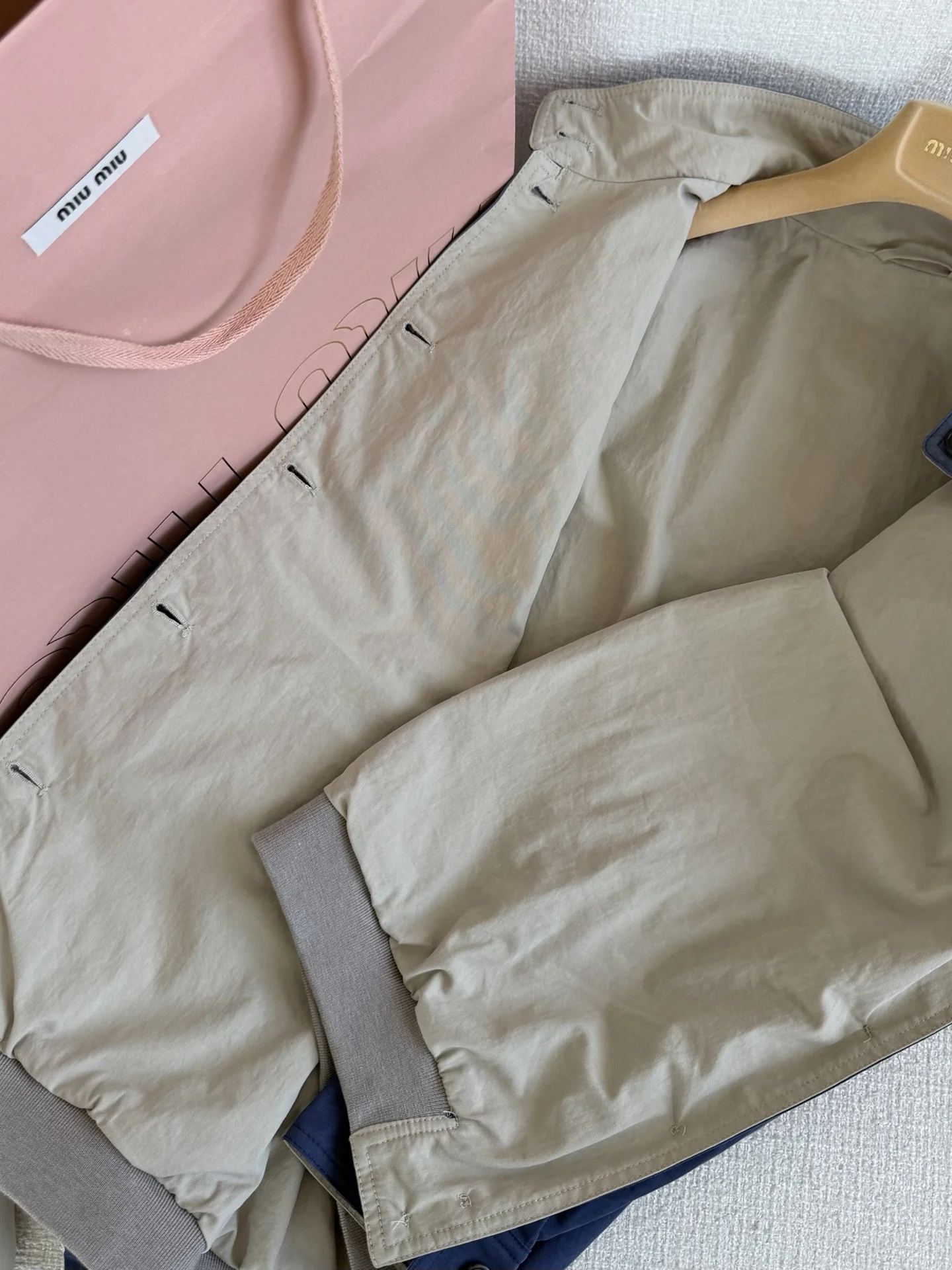 MIU MIU Jackets Blue-Gray S-L E05202609060662 - Image 5