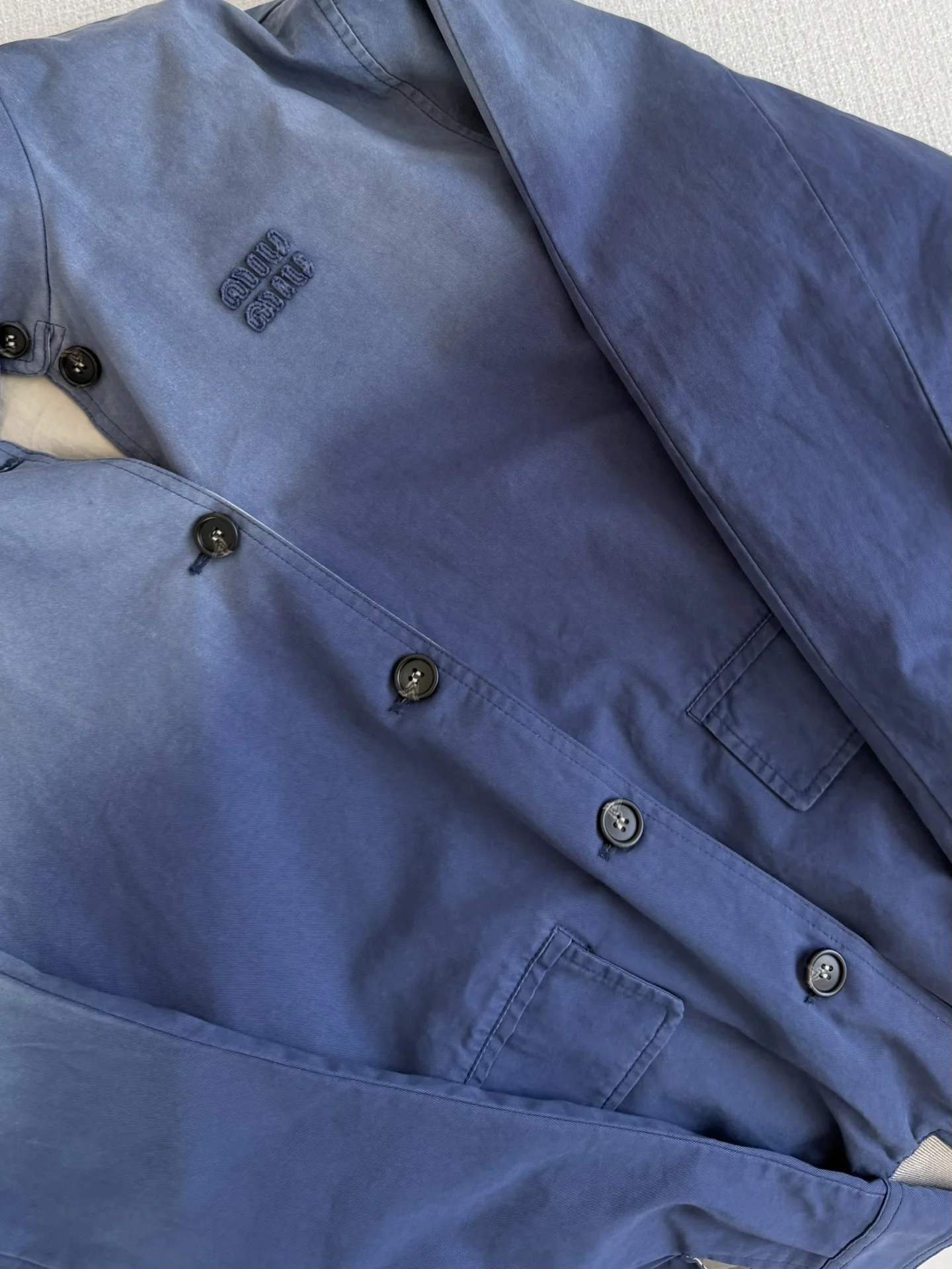 MIU MIU Jackets Blue-Gray S-L E05202609060662 - Image 8