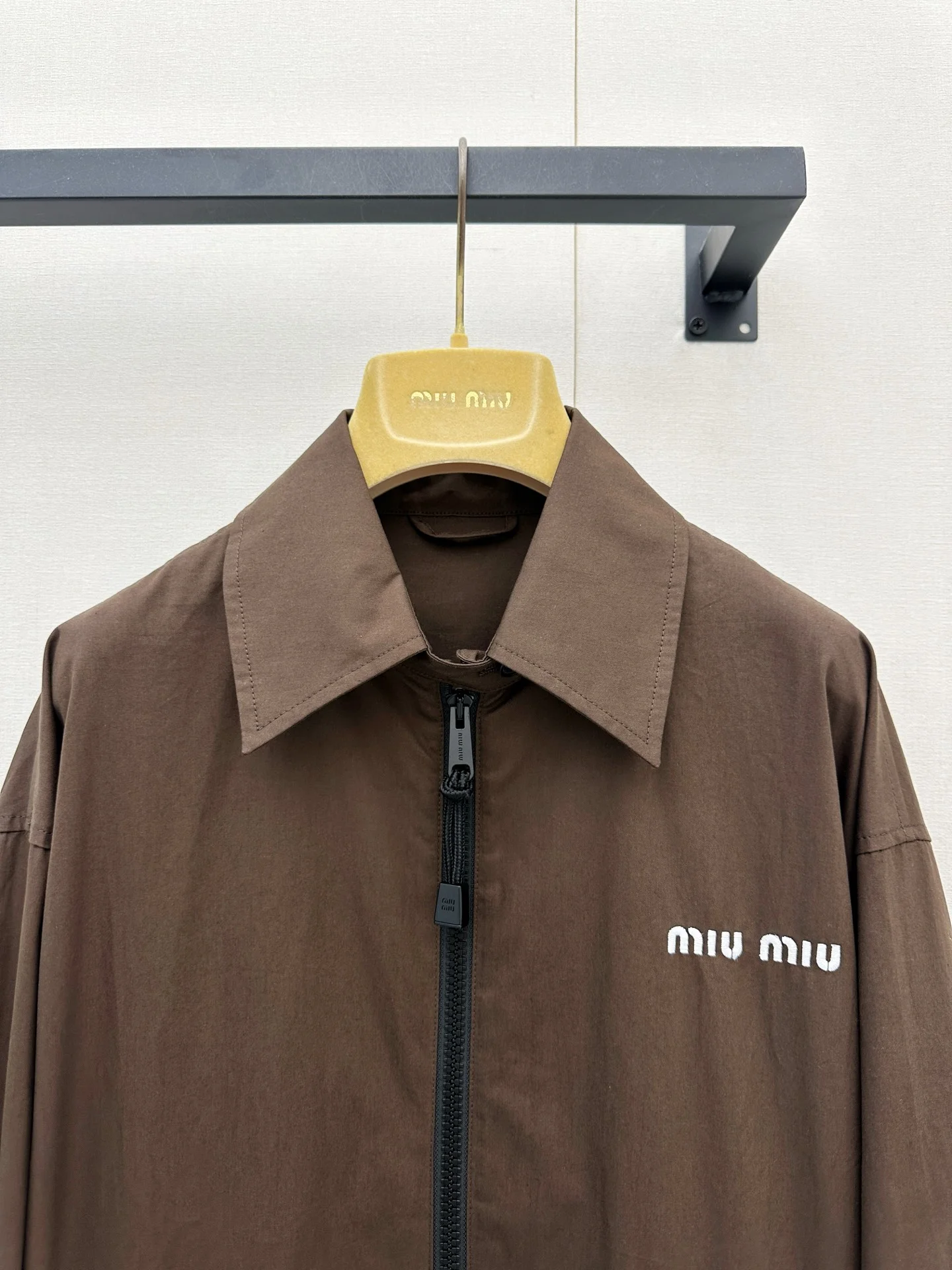 MIU MIU Jackets Cotton Brown-Black S-L C95202609063249 - Image 2