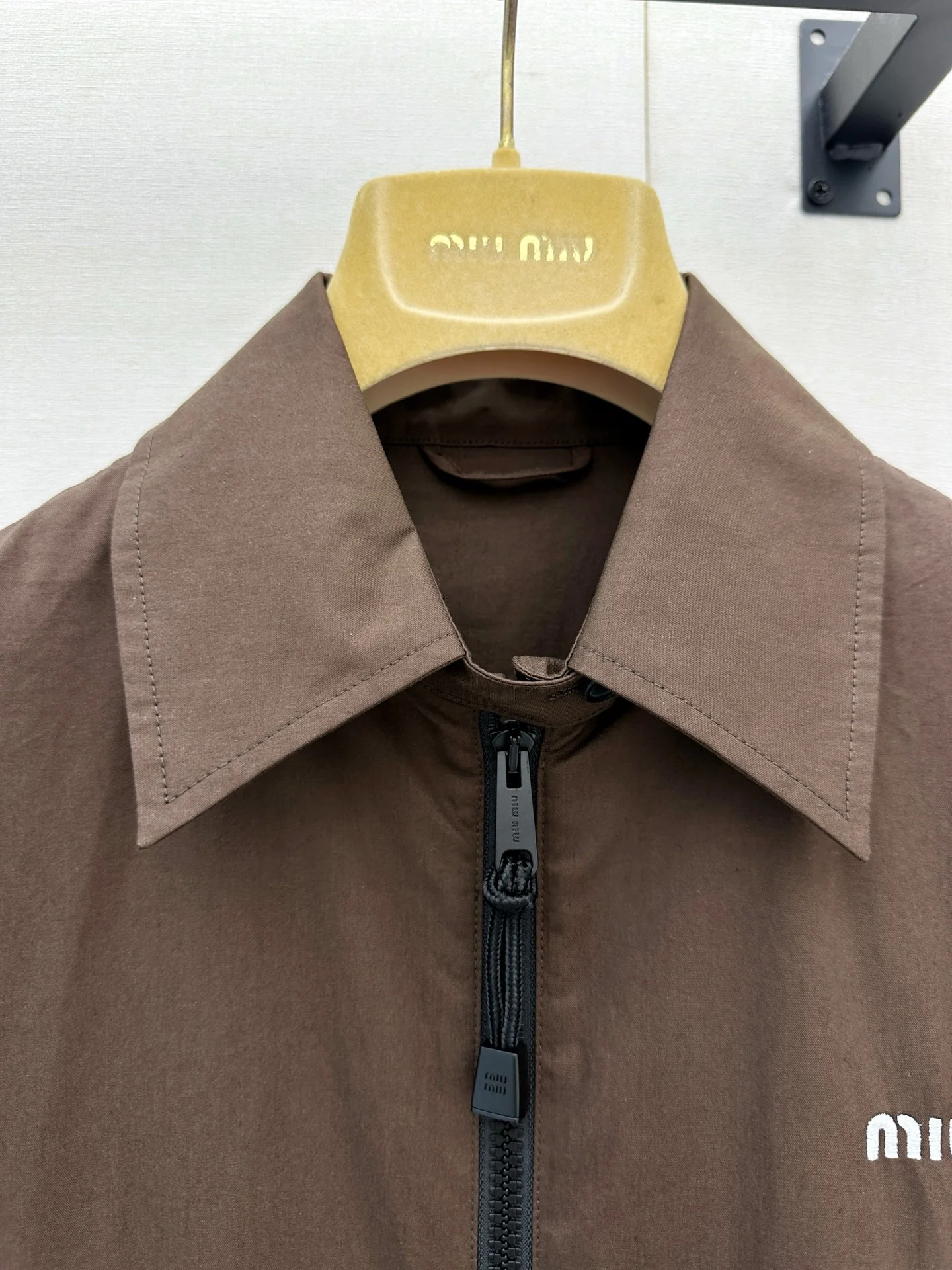 MIU MIU Jackets Cotton Brown-Black S-L C95202609063249 - Image 3
