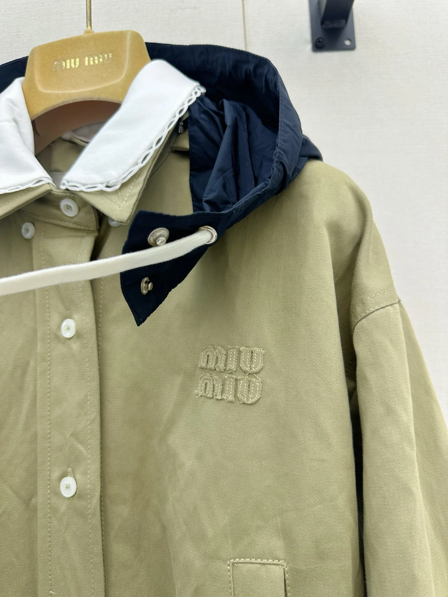 MIU MIU Jackets Cotton Khaki-Navy S-L E15202609063248 - Image 6