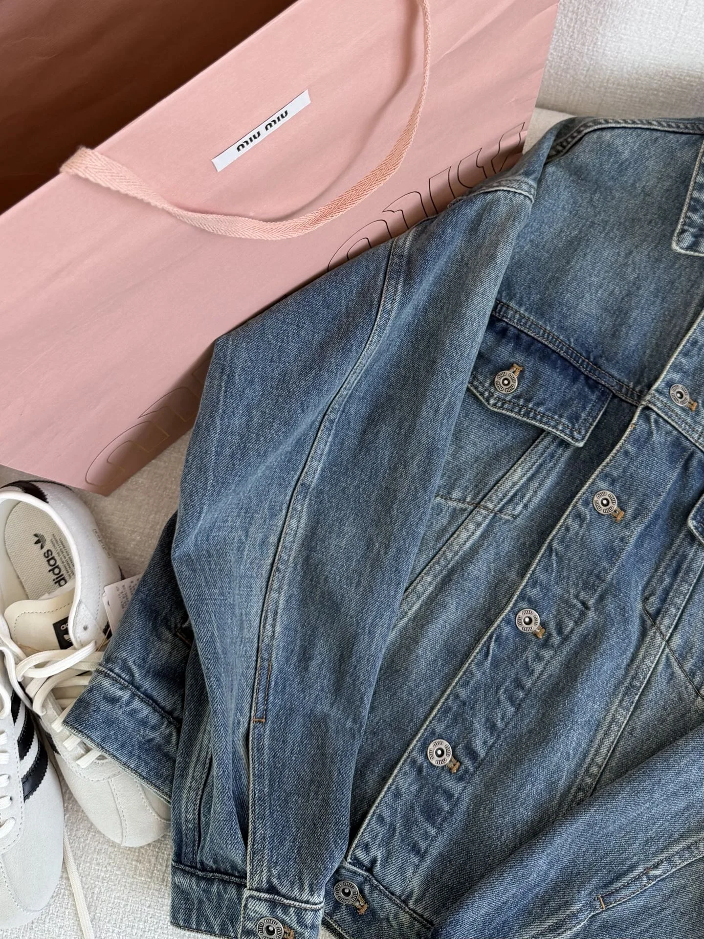 MIU MIU Jackets Denim Blue-Orange S-L C40202609060667 - Image 3