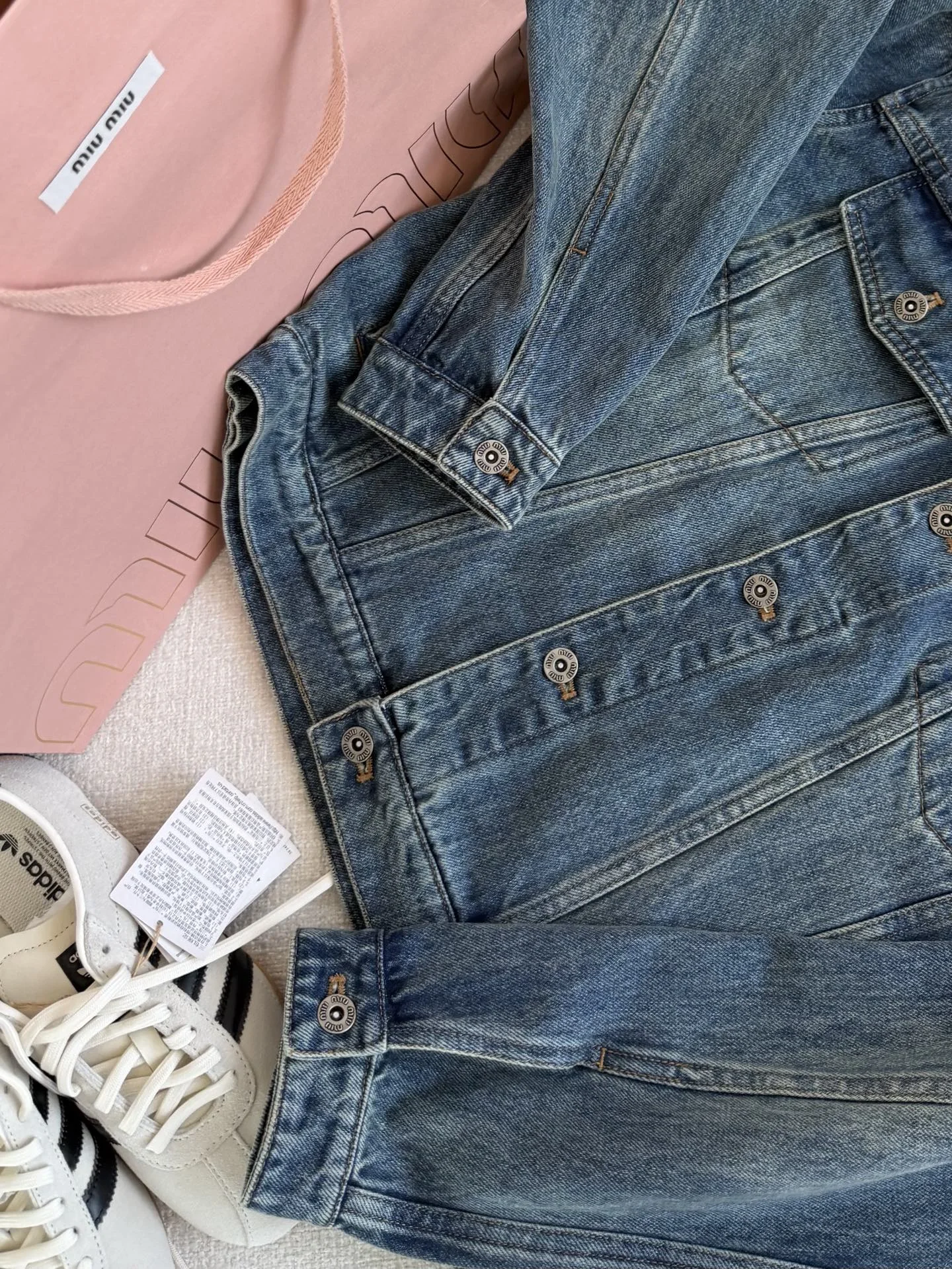 MIU MIU Jackets Denim Blue-Orange S-L C40202609060667 - Image 6