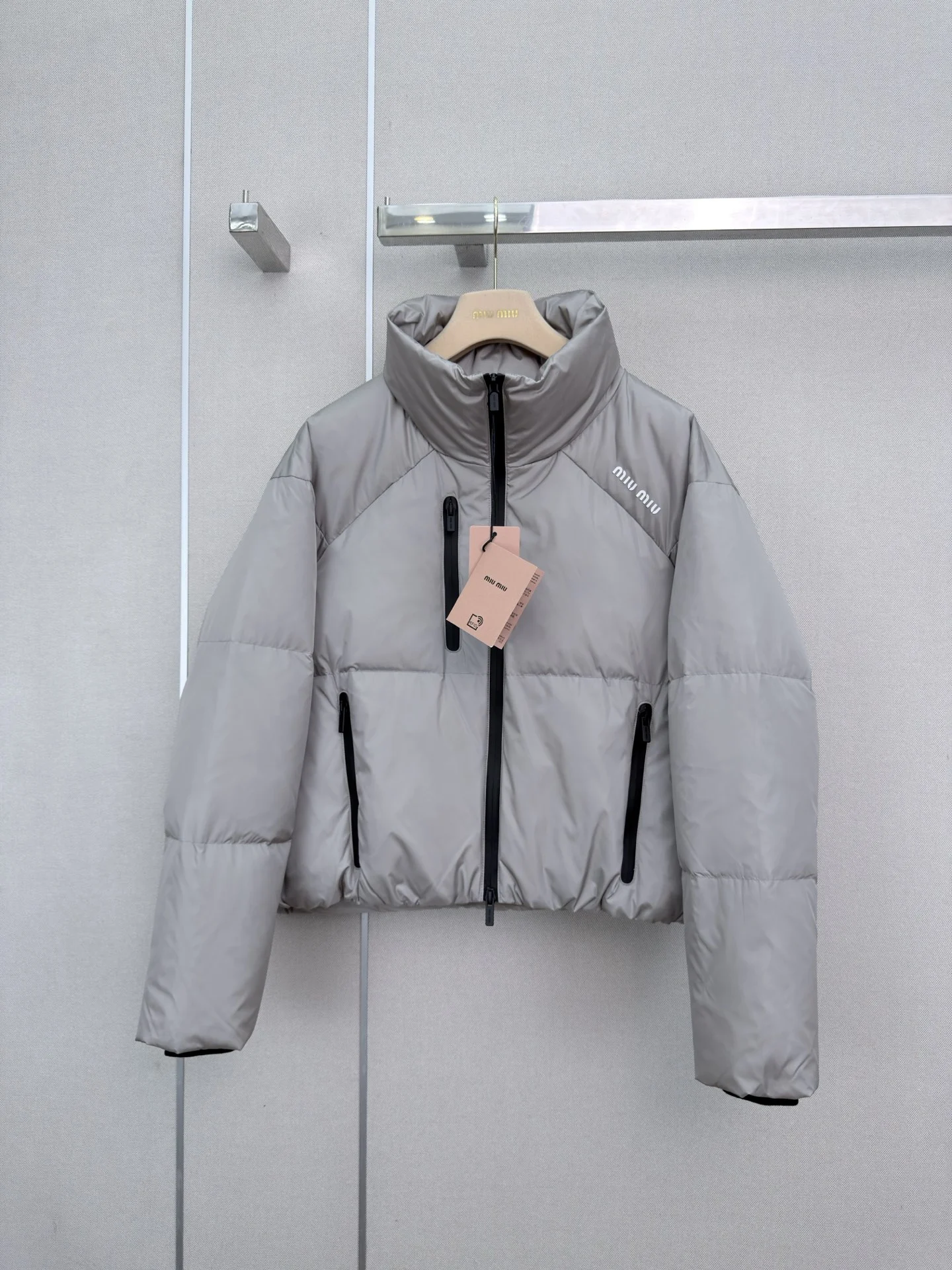 MIU MIU Jackets Gray-Black S-L E35202609061066
