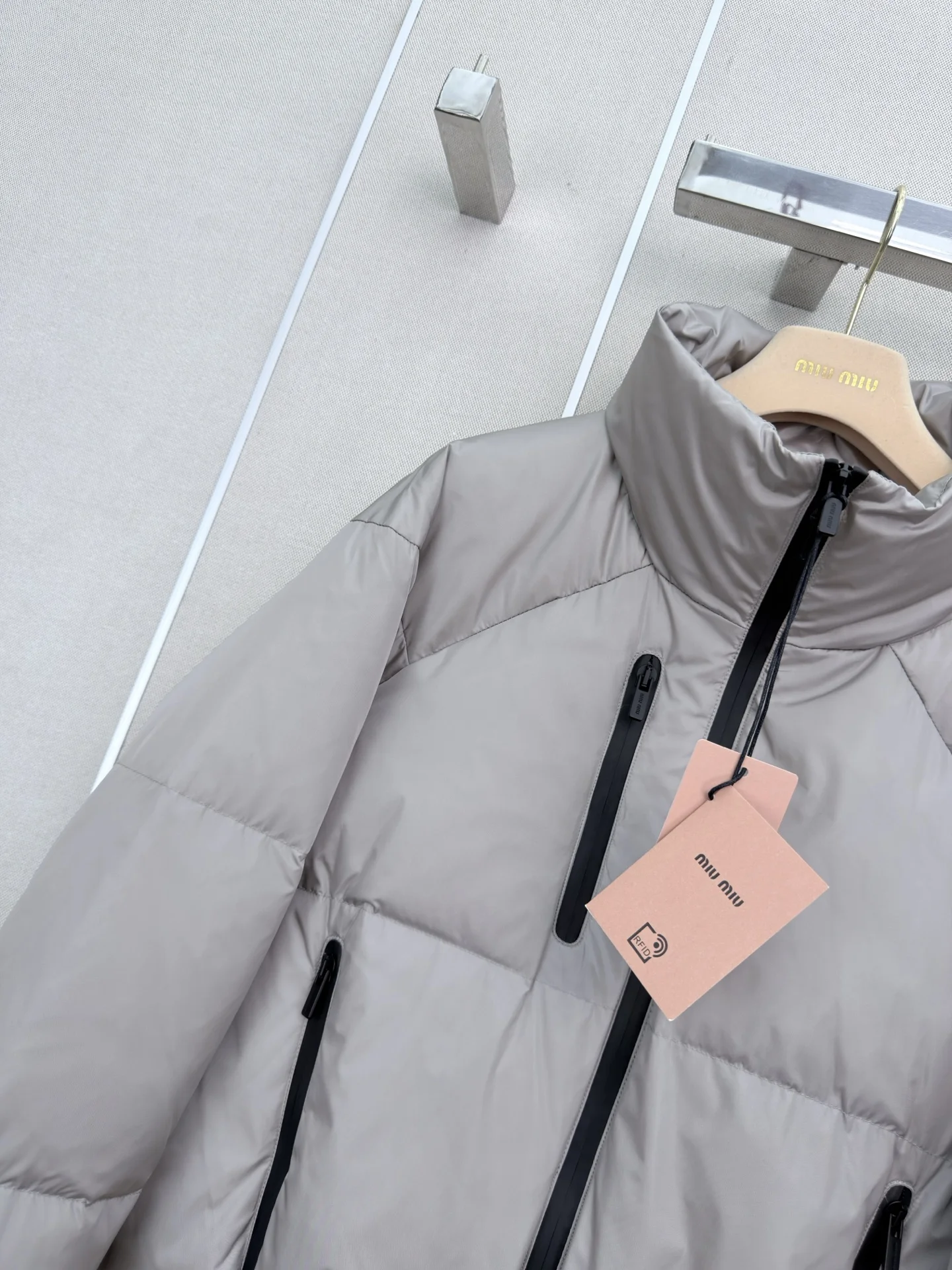 MIU MIU Jackets Gray-Black S-L E35202609061066 - Image 3