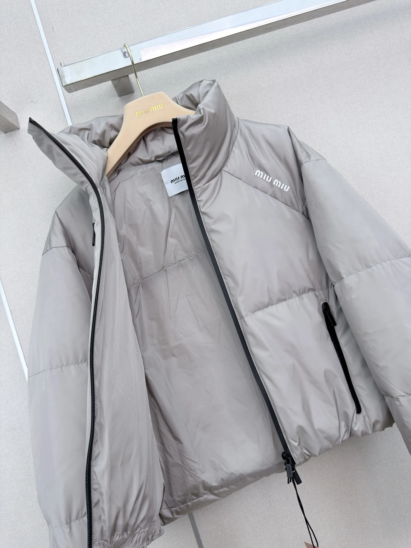 MIU MIU Jackets Gray-Black S-L E35202609061066 - Image 4