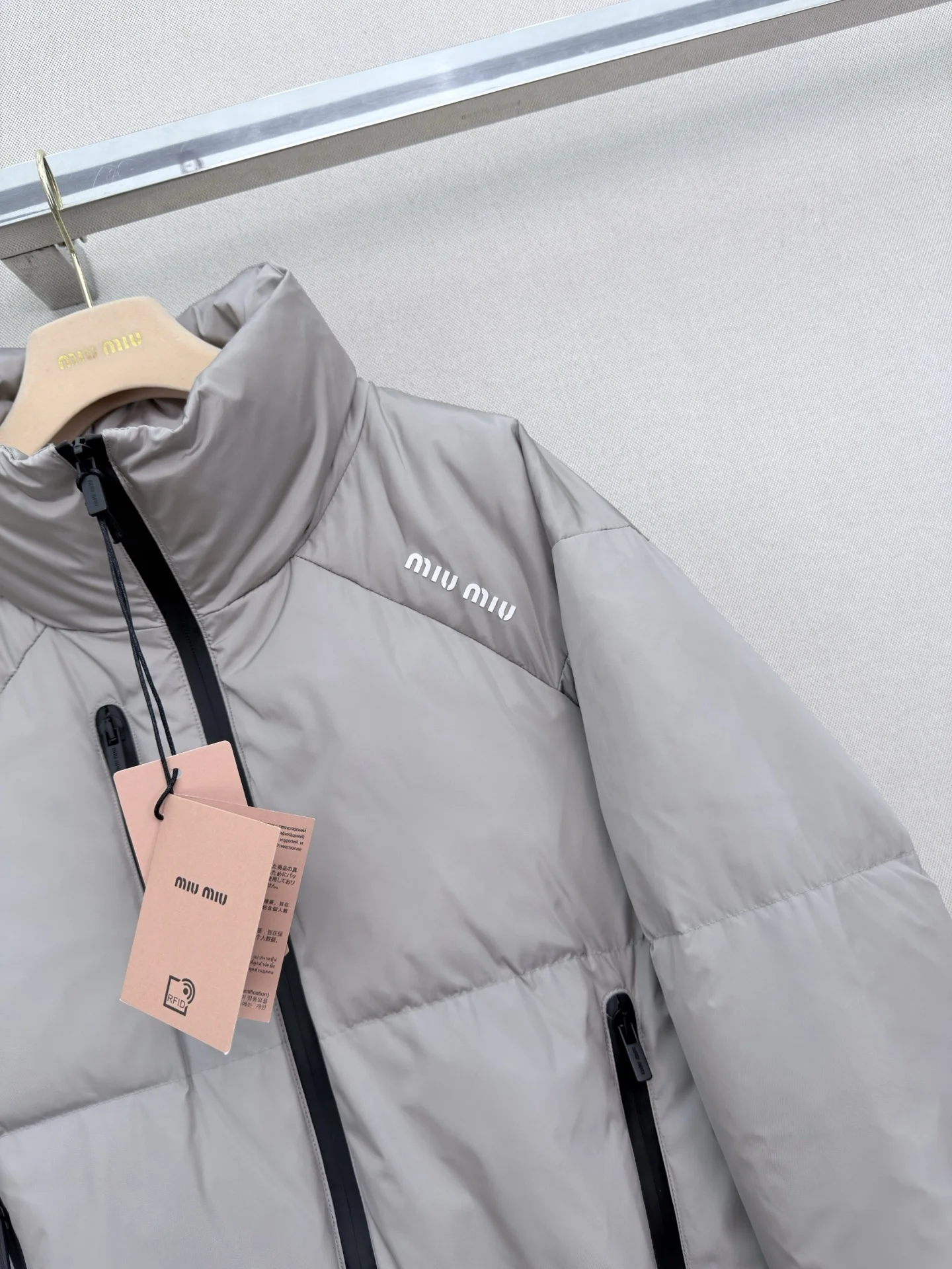 MIU MIU Jackets Gray-Black S-L E35202609061066 - Image 5