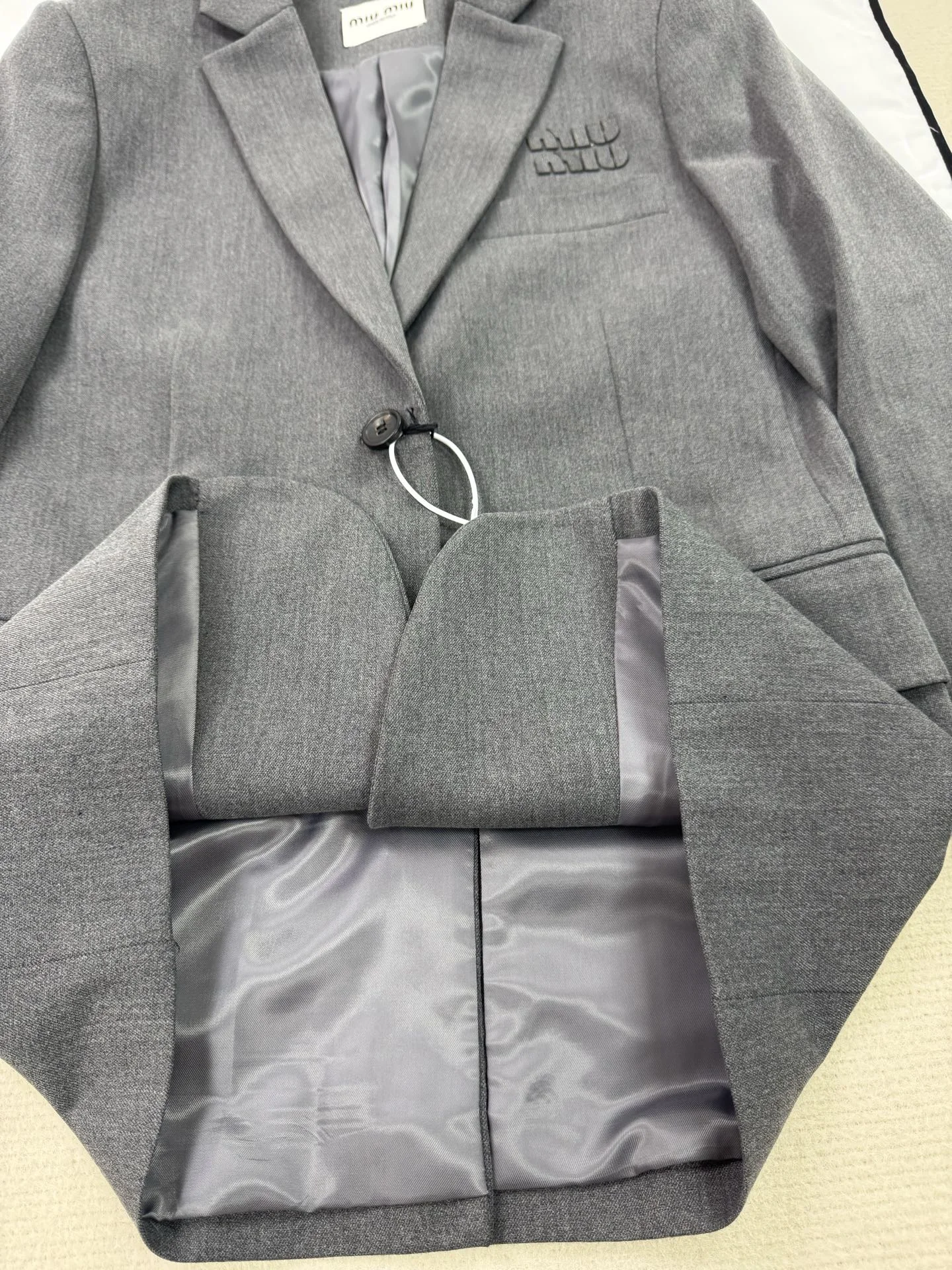 MIU MIU Jackets Gray-Pink S-M-L D85202609060232 - Image 10