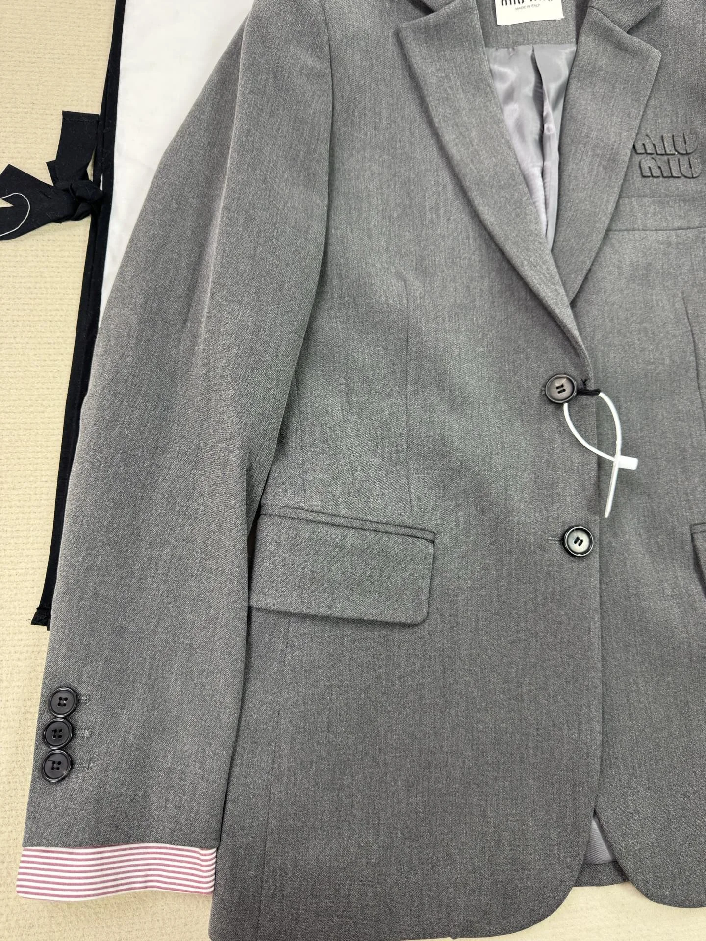 MIU MIU Jackets Gray-Pink S-M-L D85202609060232 - Image 8