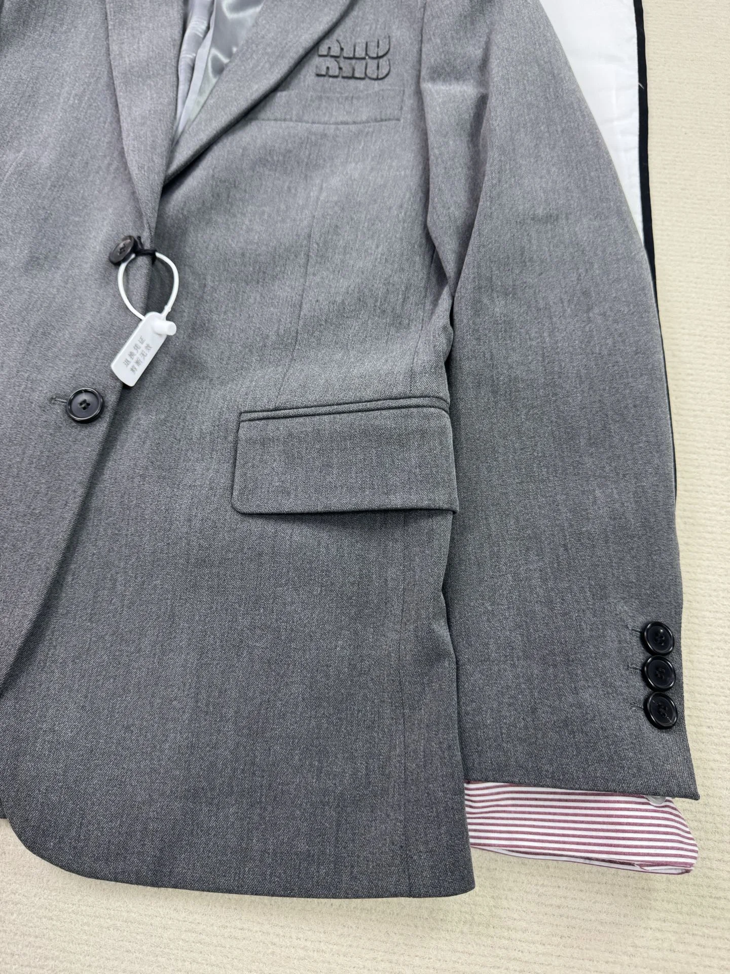 MIU MIU Jackets Gray-Pink S-M-L D85202609060232 - Image 9