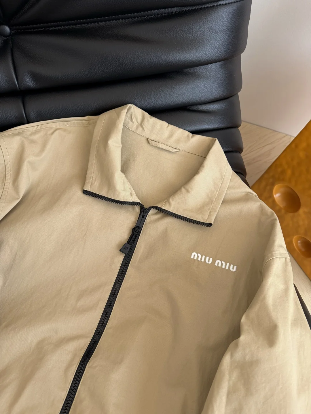 MIU MIU Jackets Khaki-Black S-L B75202609061728 - Image 5