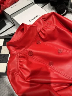 Alternative view of MIU MIU Jackets Leather Red S-XL I00202609060333