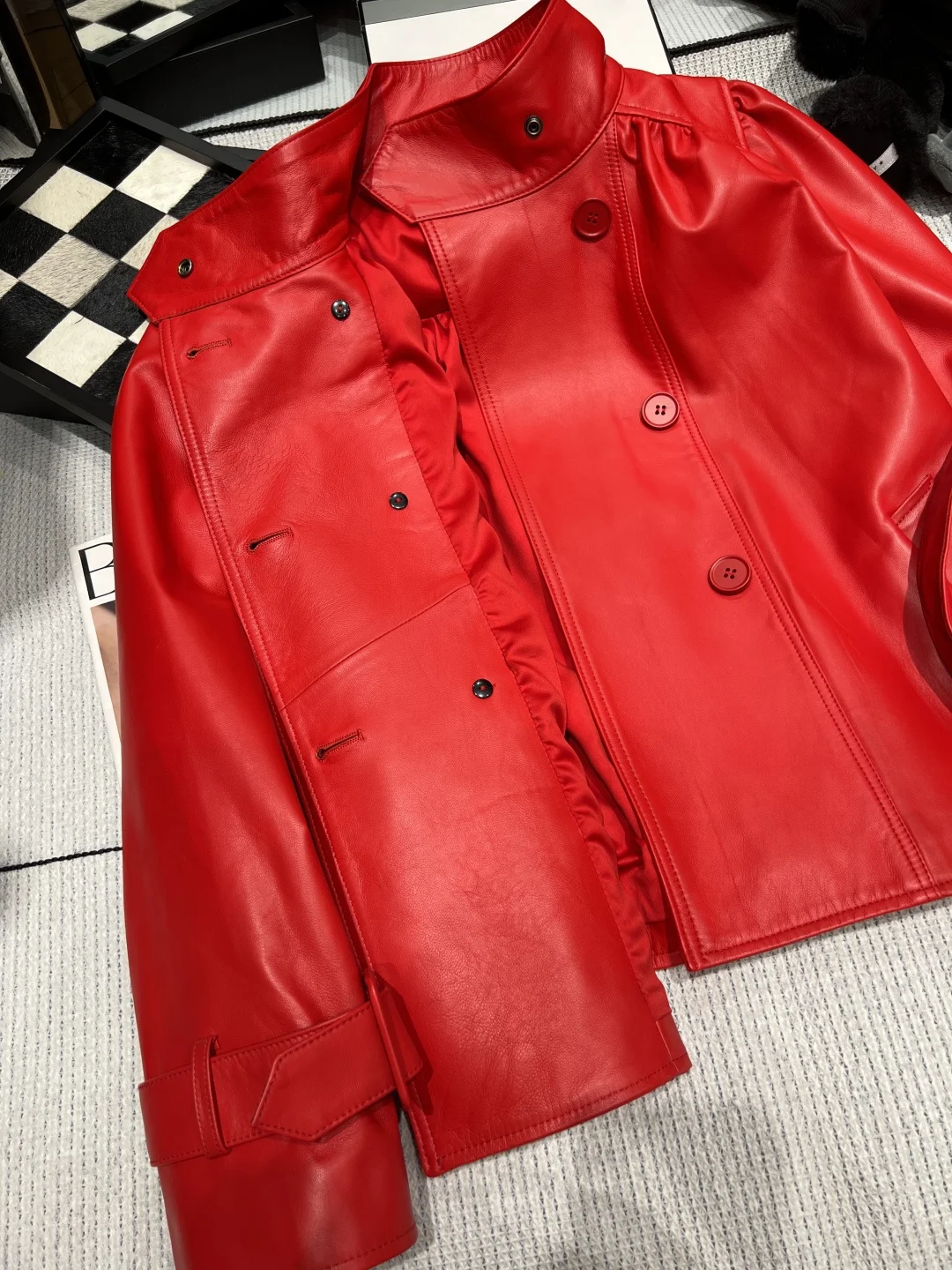 MIU MIU Jackets Leather Red S-XL I00202609060333 - Image 4