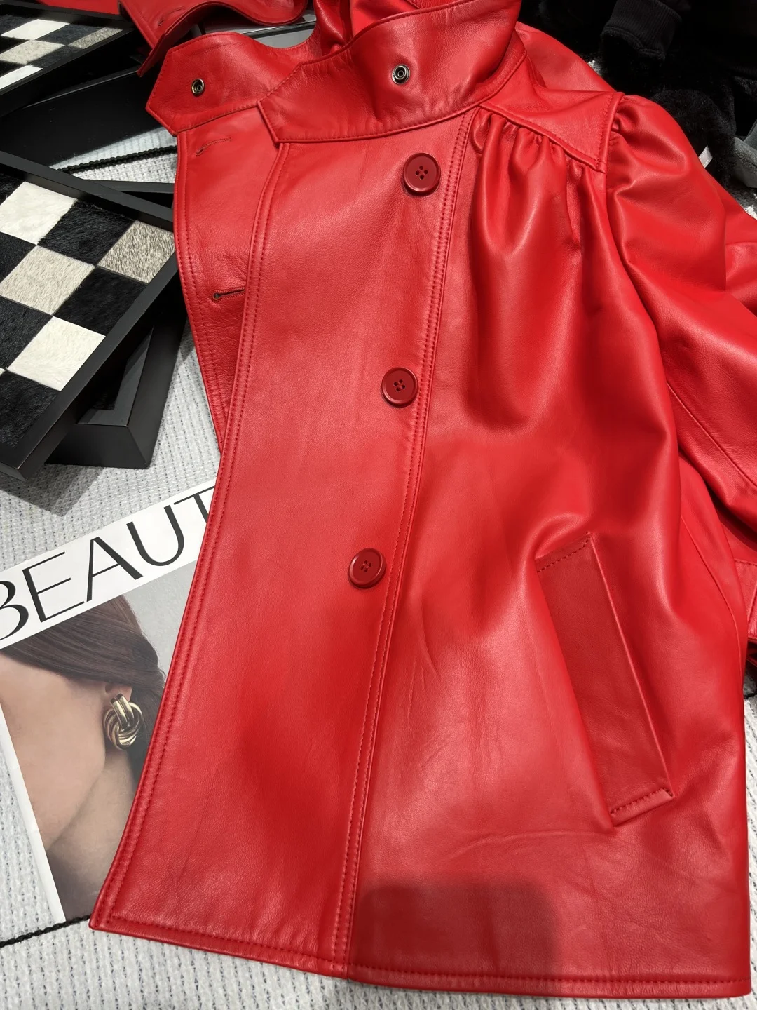 MIU MIU Jackets Leather Red S-XL I00202609060333 - Image 5
