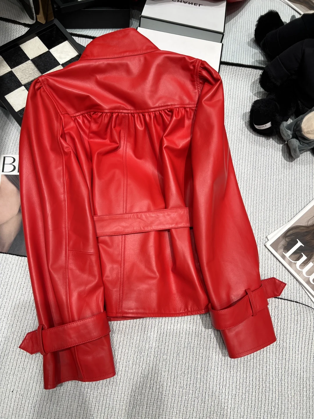 MIU MIU Jackets Leather Red S-XL I00202609060333 - Image 7