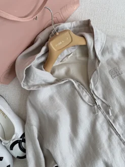 Alternative view of MIU MIU Jackets Linen Beige S-L C45202609060271