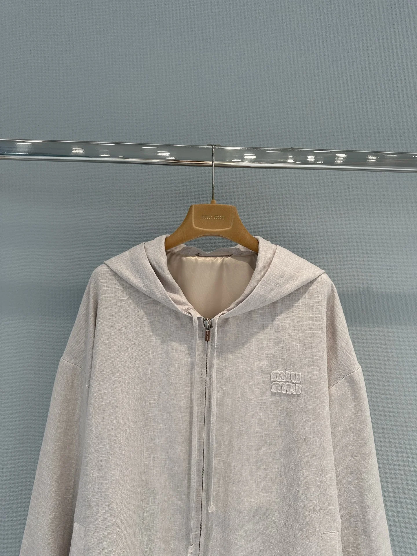 MIU MIU Jackets Linen Beige S-L C65202609063106 - Image 3