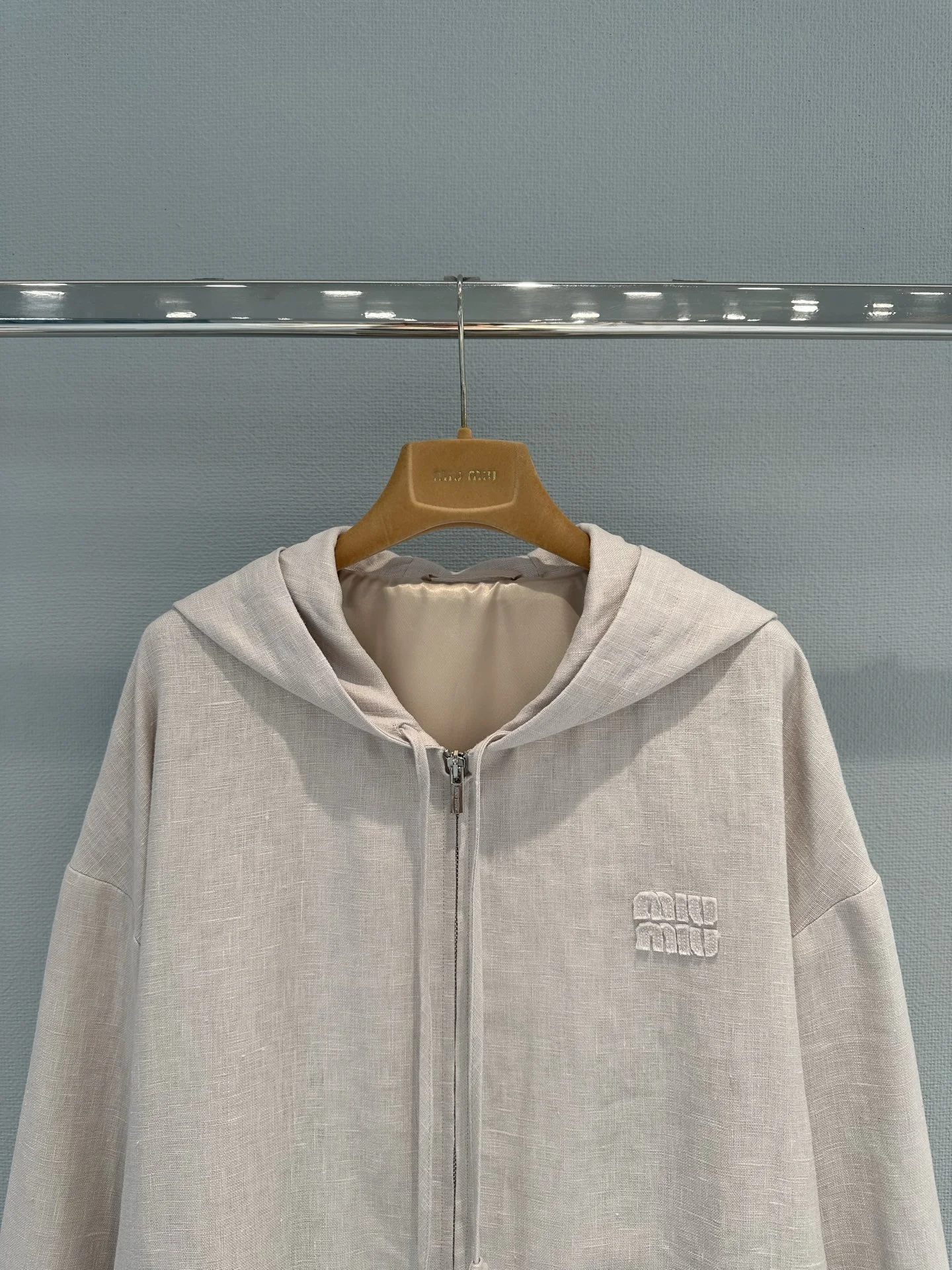 MIU MIU Jackets Linen Beige S-L C65202609063106 - Image 5
