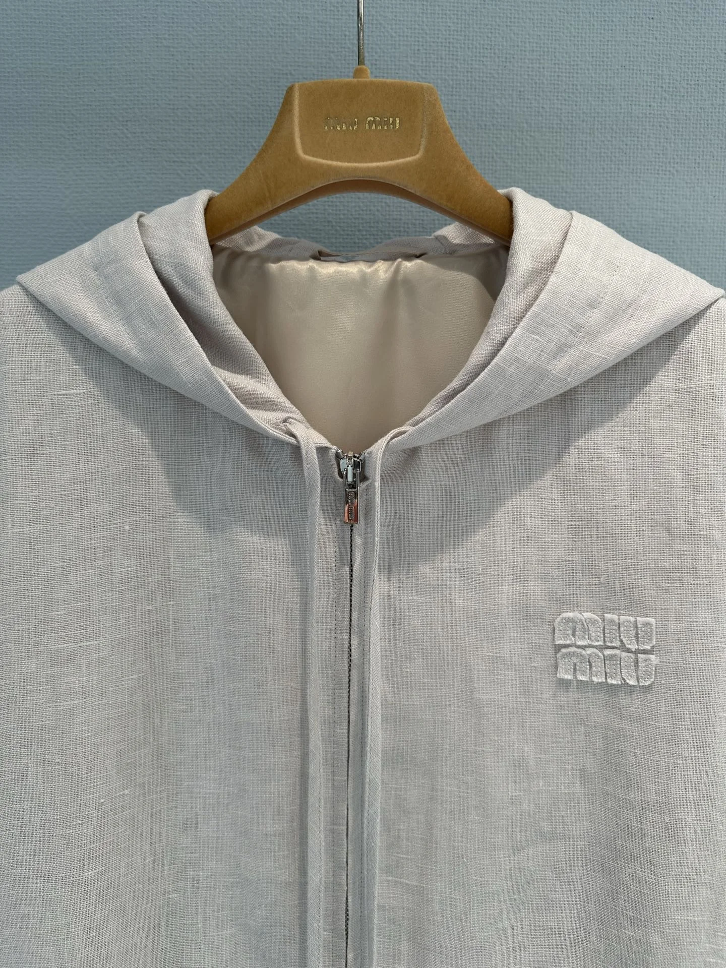 MIU MIU Jackets Linen Beige S-L C65202609063106 - Image 8