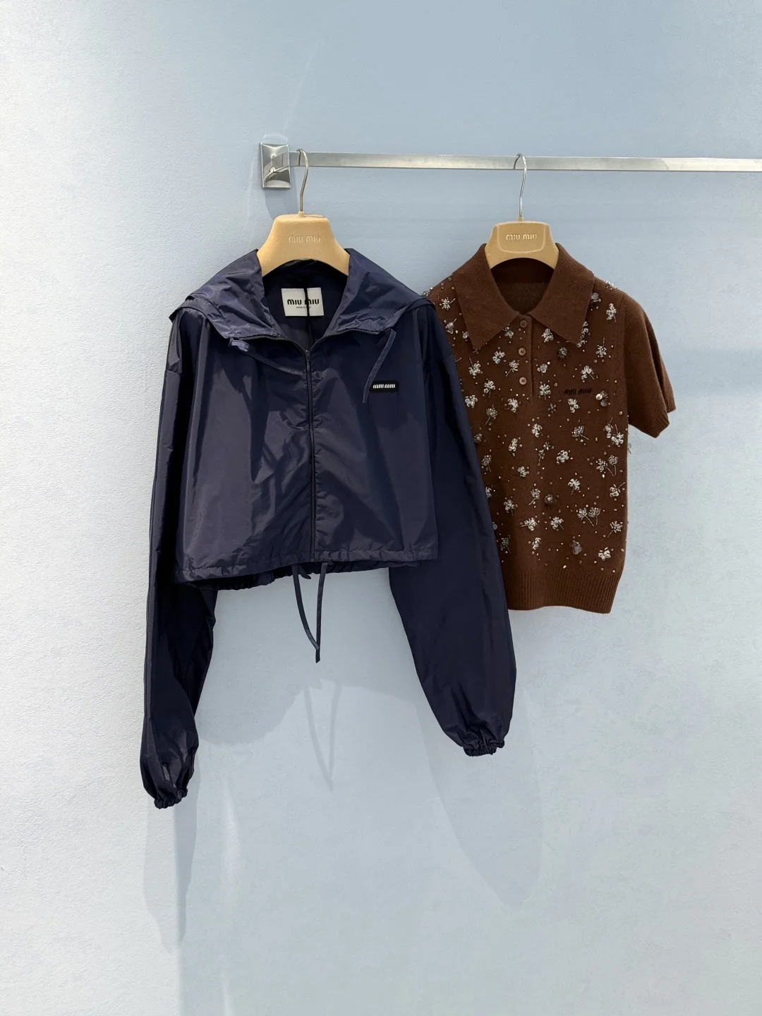 MIU MIU Jackets Navy-Brown S-L C40202609060374