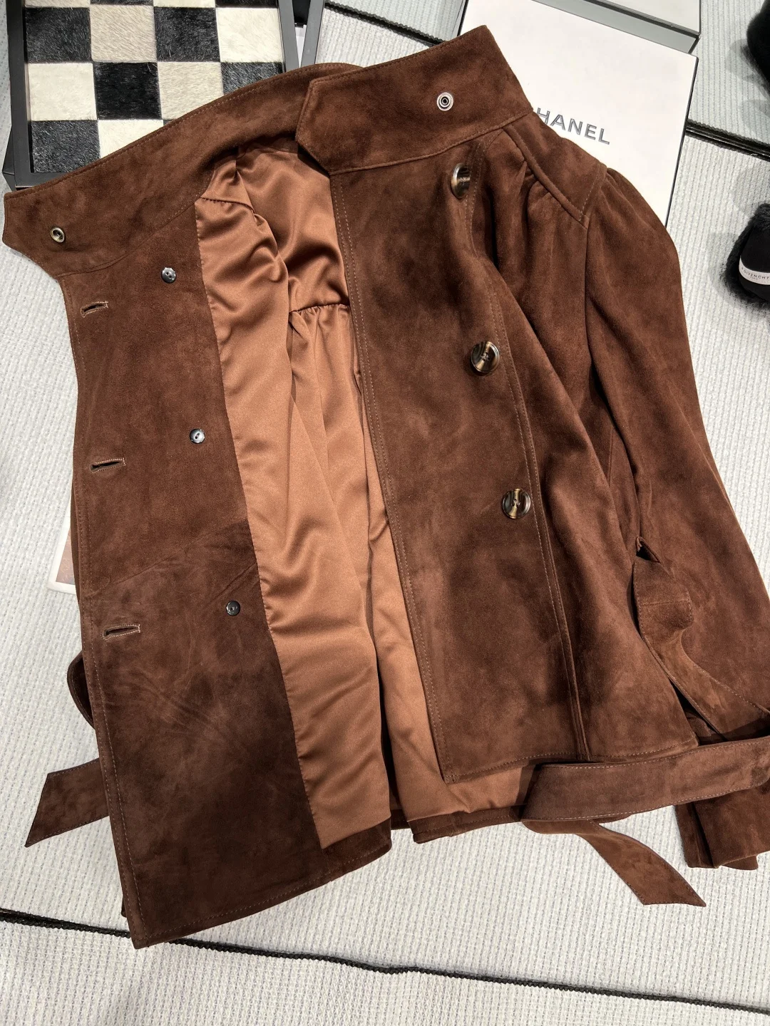 MIU MIU Jackets Suede Brown S-XL A120202609061885 - Image 2