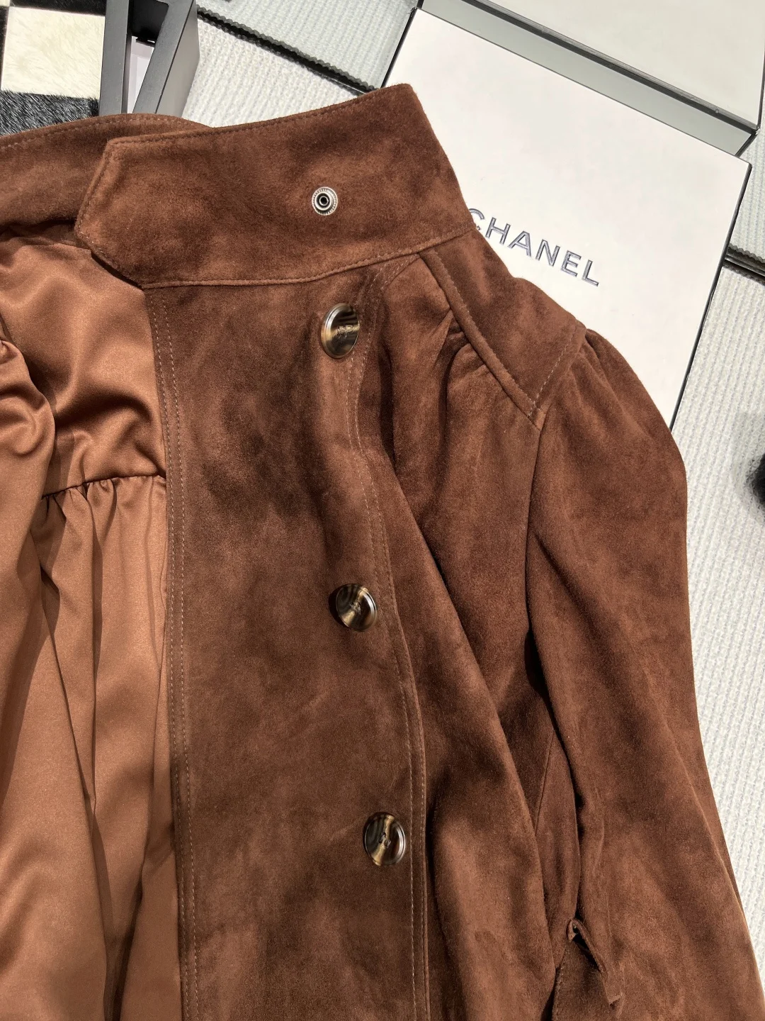 MIU MIU Jackets Suede Brown S-XL A120202609061885 - Image 4