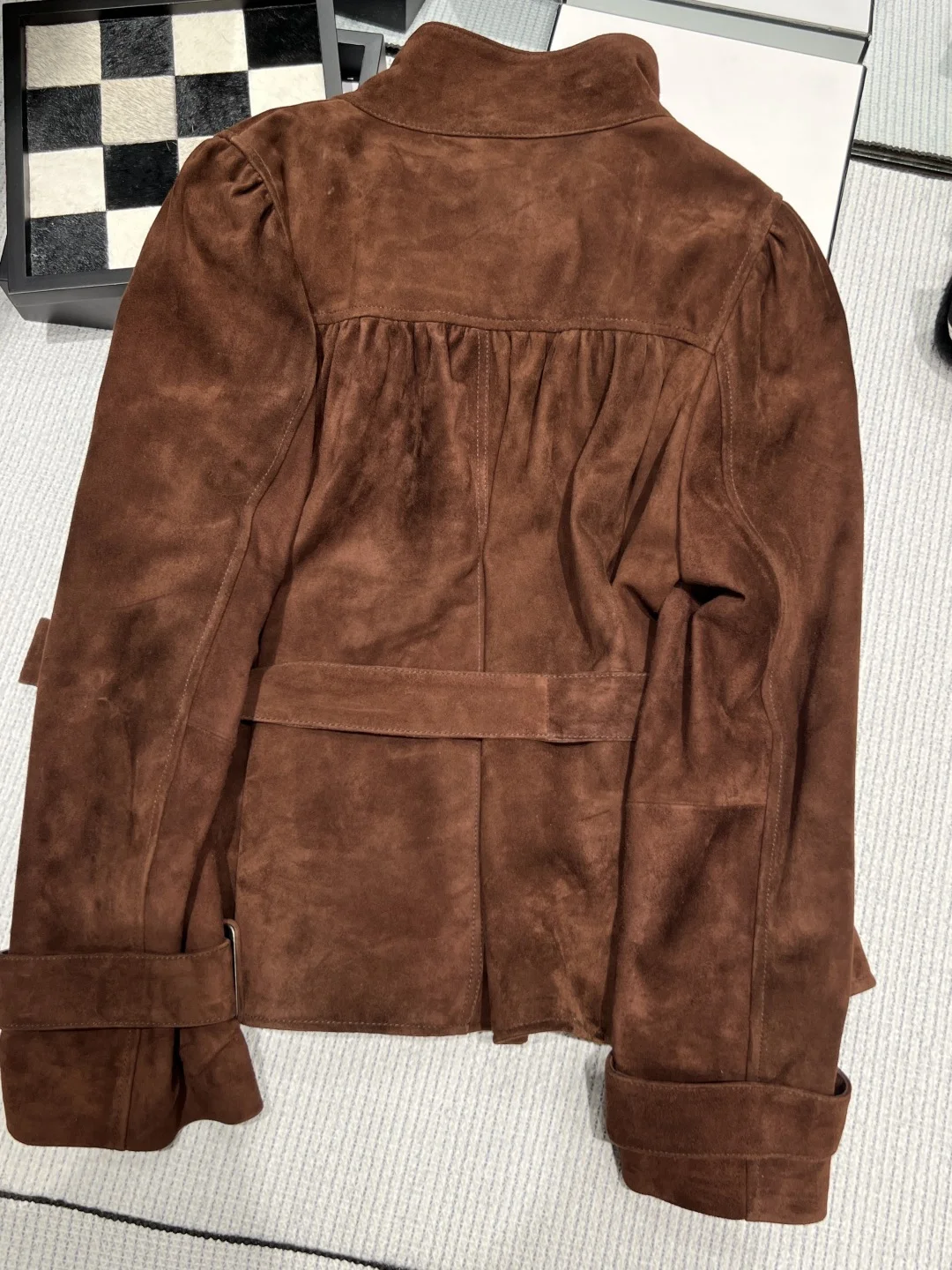 MIU MIU Jackets Suede Brown S-XL A120202609061885 - Image 7