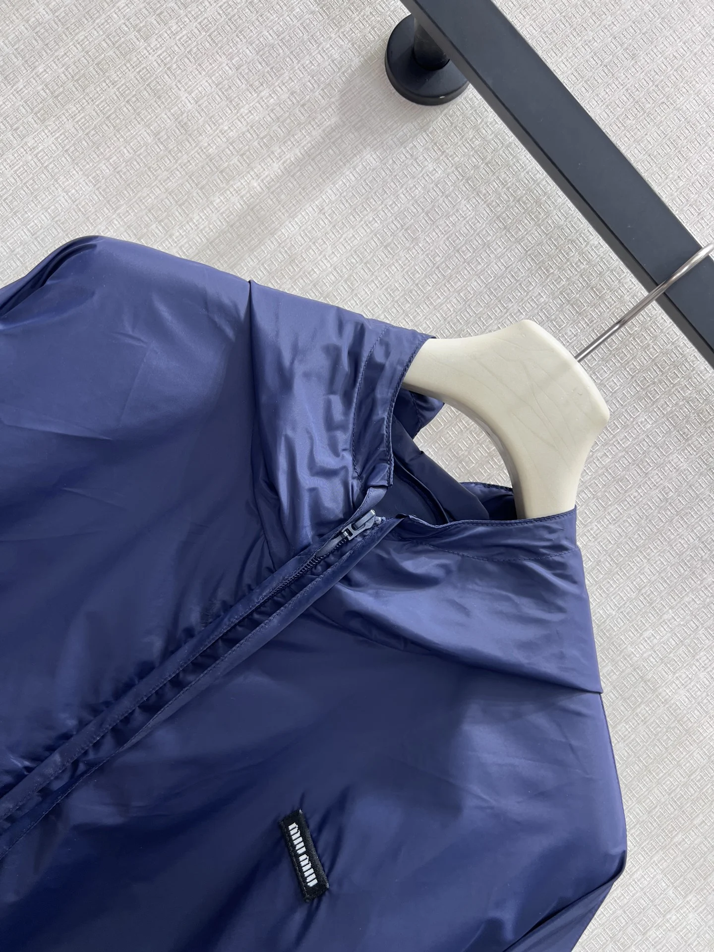 MIU MIU Jackets Textured Fabric Blue 36-40 B55202609060729 - Image 4
