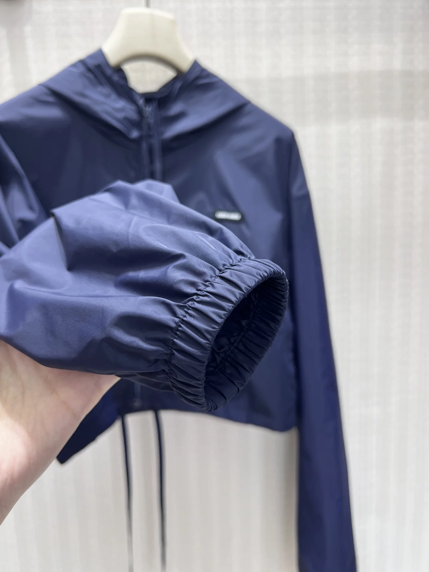 MIU MIU Jackets Textured Fabric Blue 36-40 B55202609060729 - Image 8