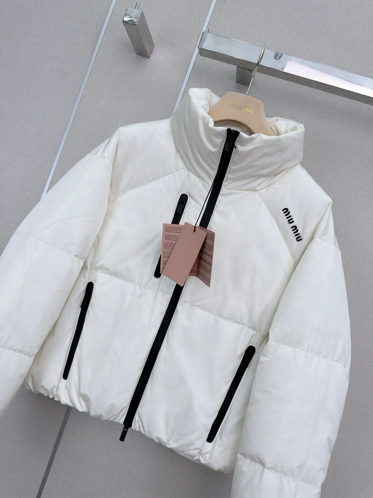 MIU MIU Jackets White-Black S-L E35202609061068 - Image 2