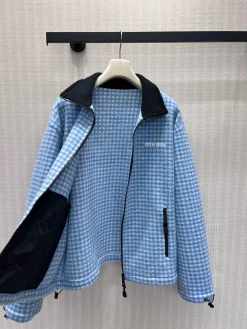 Alternative view of MIU MIU Jackets Wool-like Fabric Blue-Black 36-40 F30202609063200