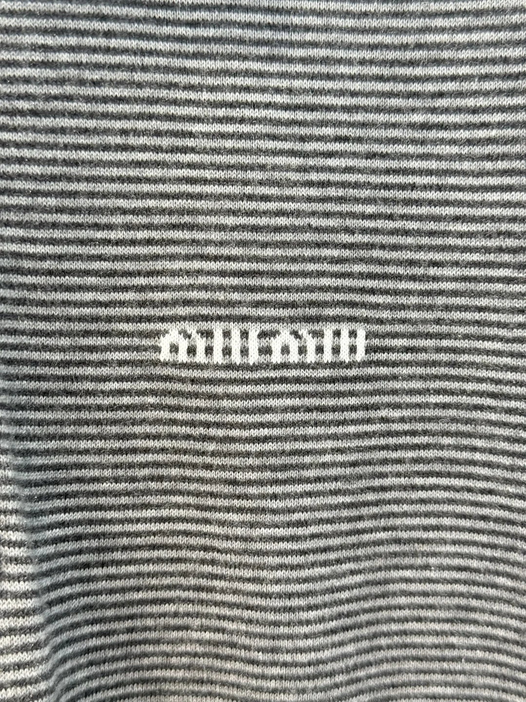 MIU MIU Polos Cashmere Silk Gray-White S-L C00202609062288 - Image 5
