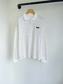 MIU MIU Polos Cotton White-Brown 36-40 B60202609062863