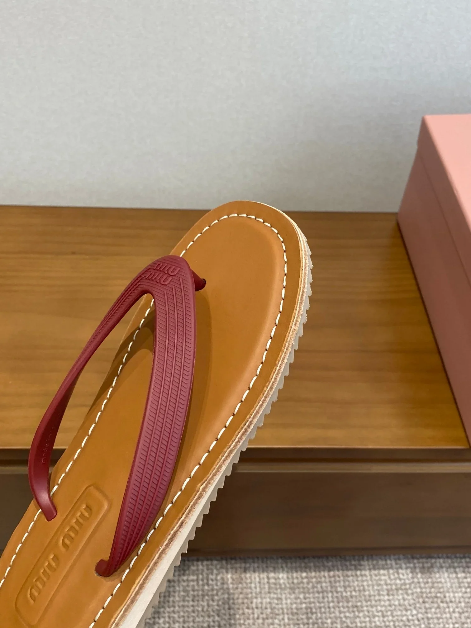 MIU MIU Sandals Brown-Red EU35-40 B00202609112027 - Image 3