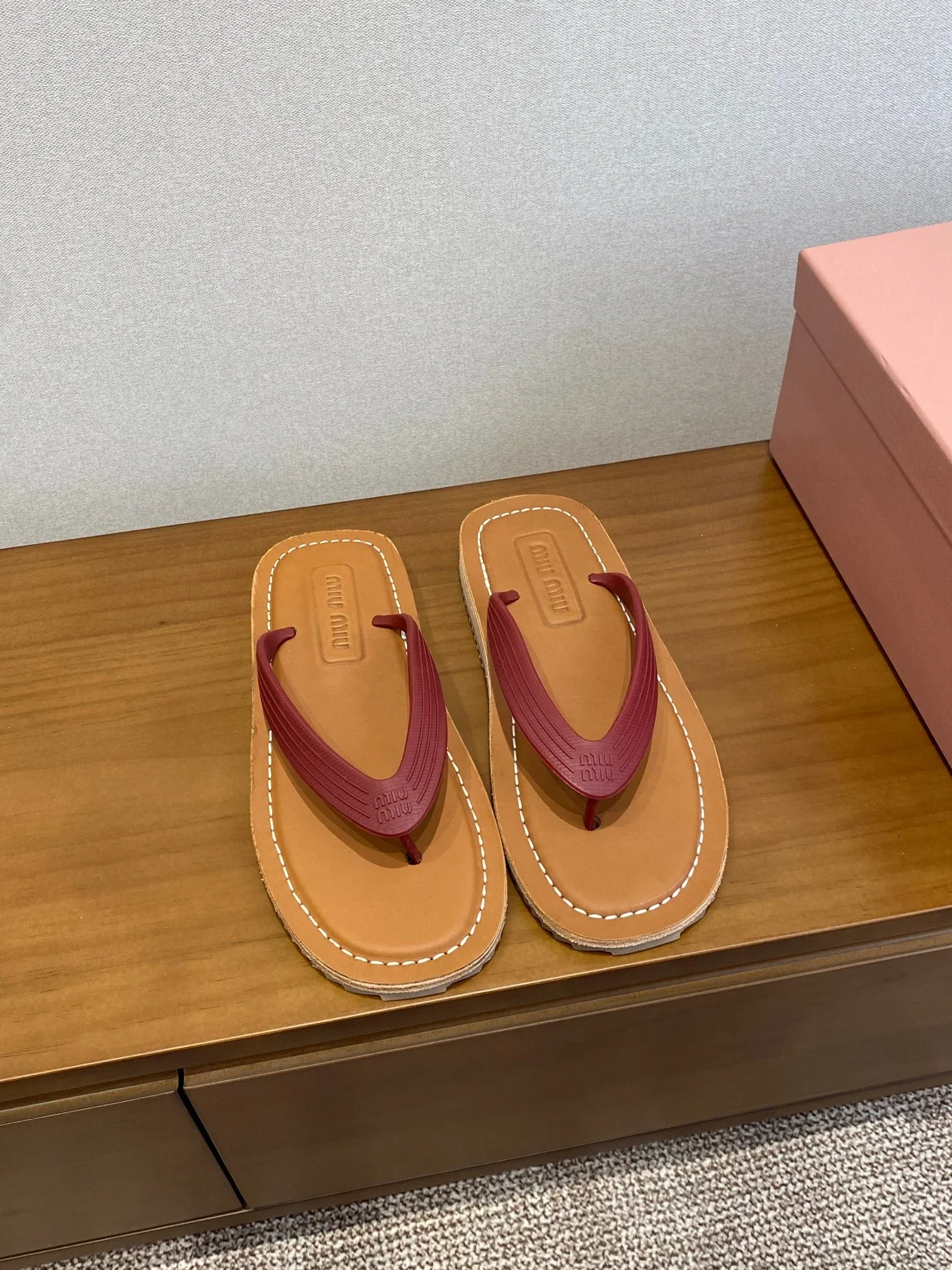MIU MIU Sandals Brown-Red EU35-40 B00202609112027 - Image 4