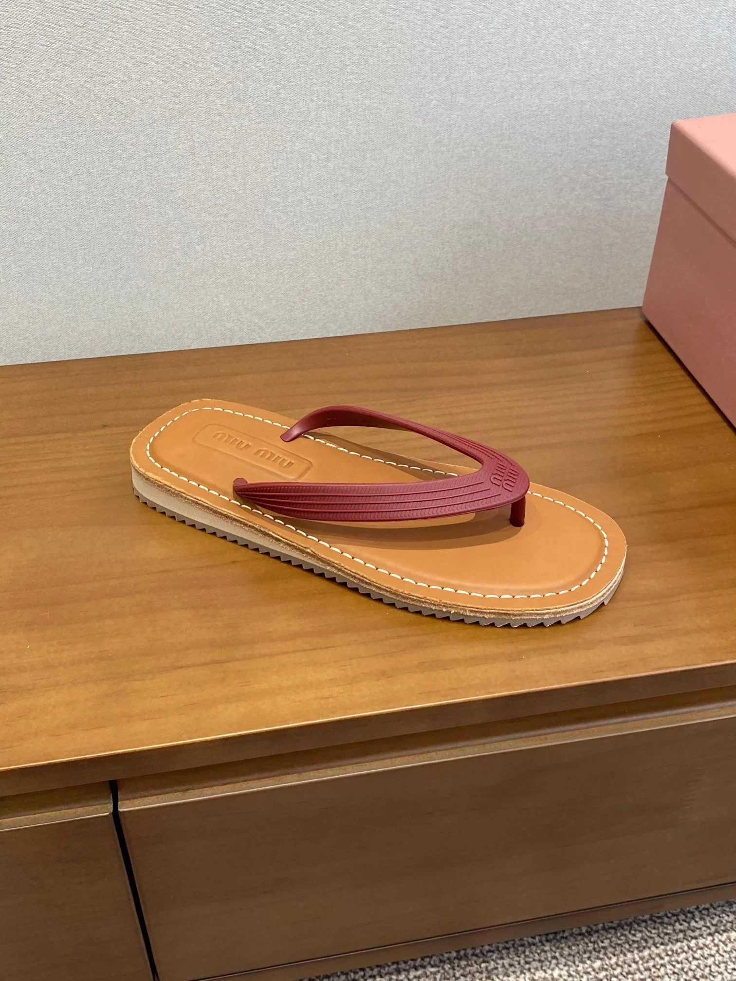 MIU MIU Sandals Brown-Red EU35-40 B00202609112027 - Image 7