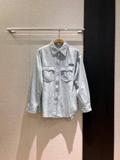 MIU MIU Shirts Blue S-L B60202609060053